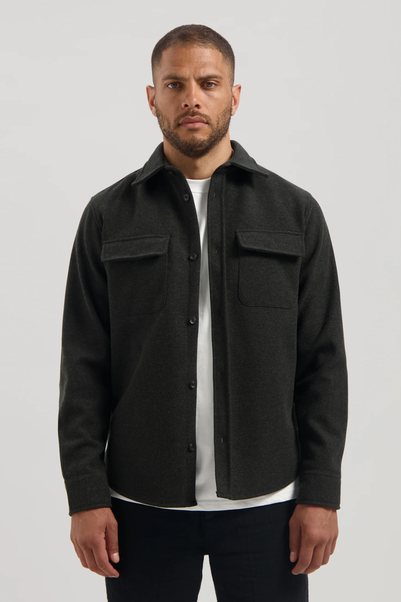 ULRIK OVERSHIRT - DK. BROWN