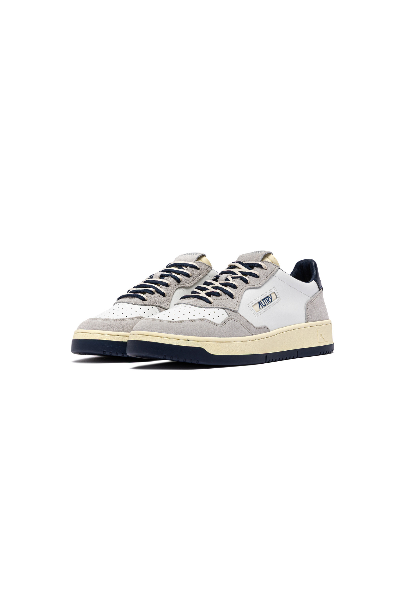 AULM-BW04 - MEDALIST LOW MEN SNEAKERS - LEA/SUEBIC WHT/VAPOR