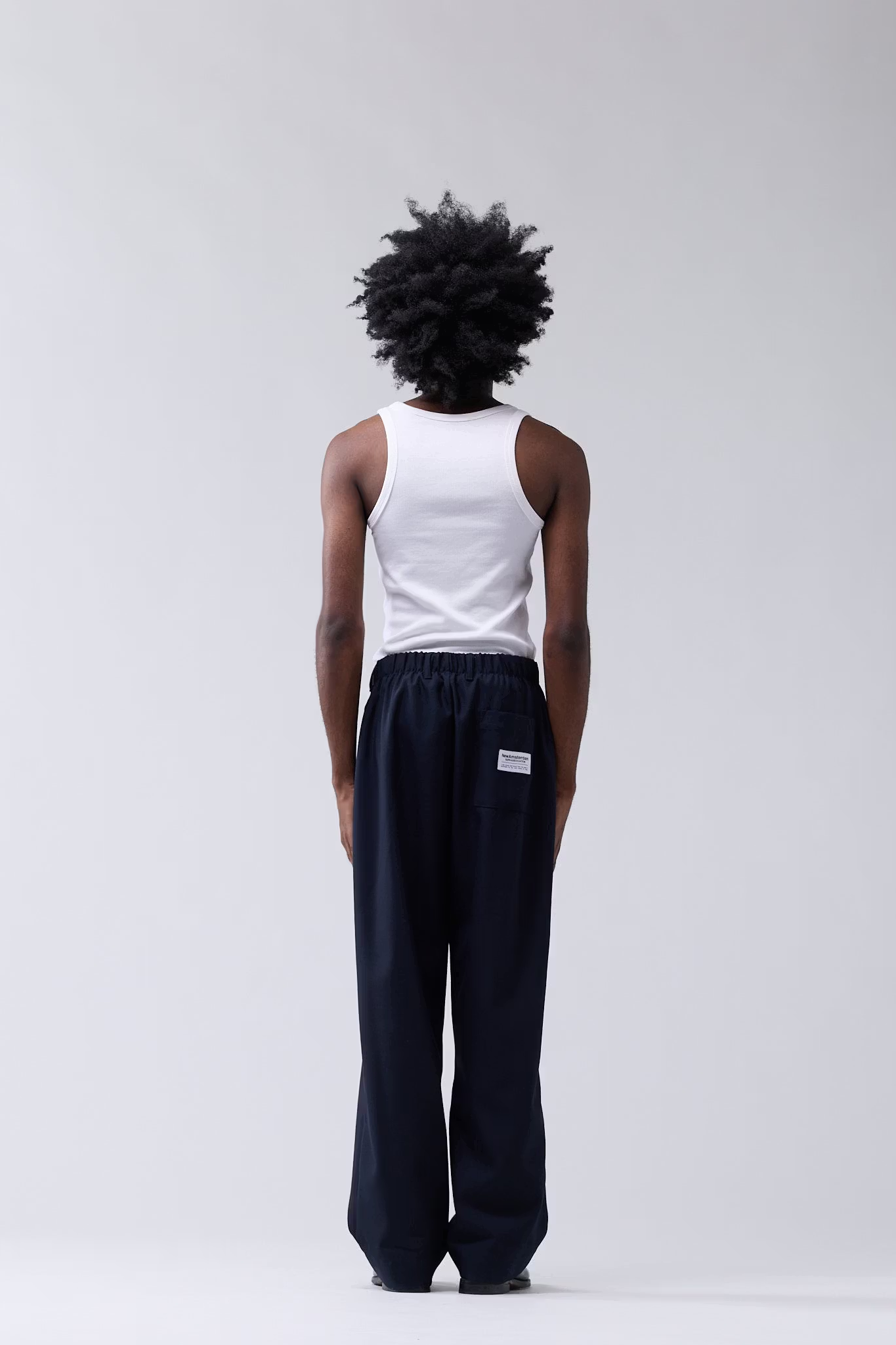 WOOL WORK TROUSERS - NIGHT