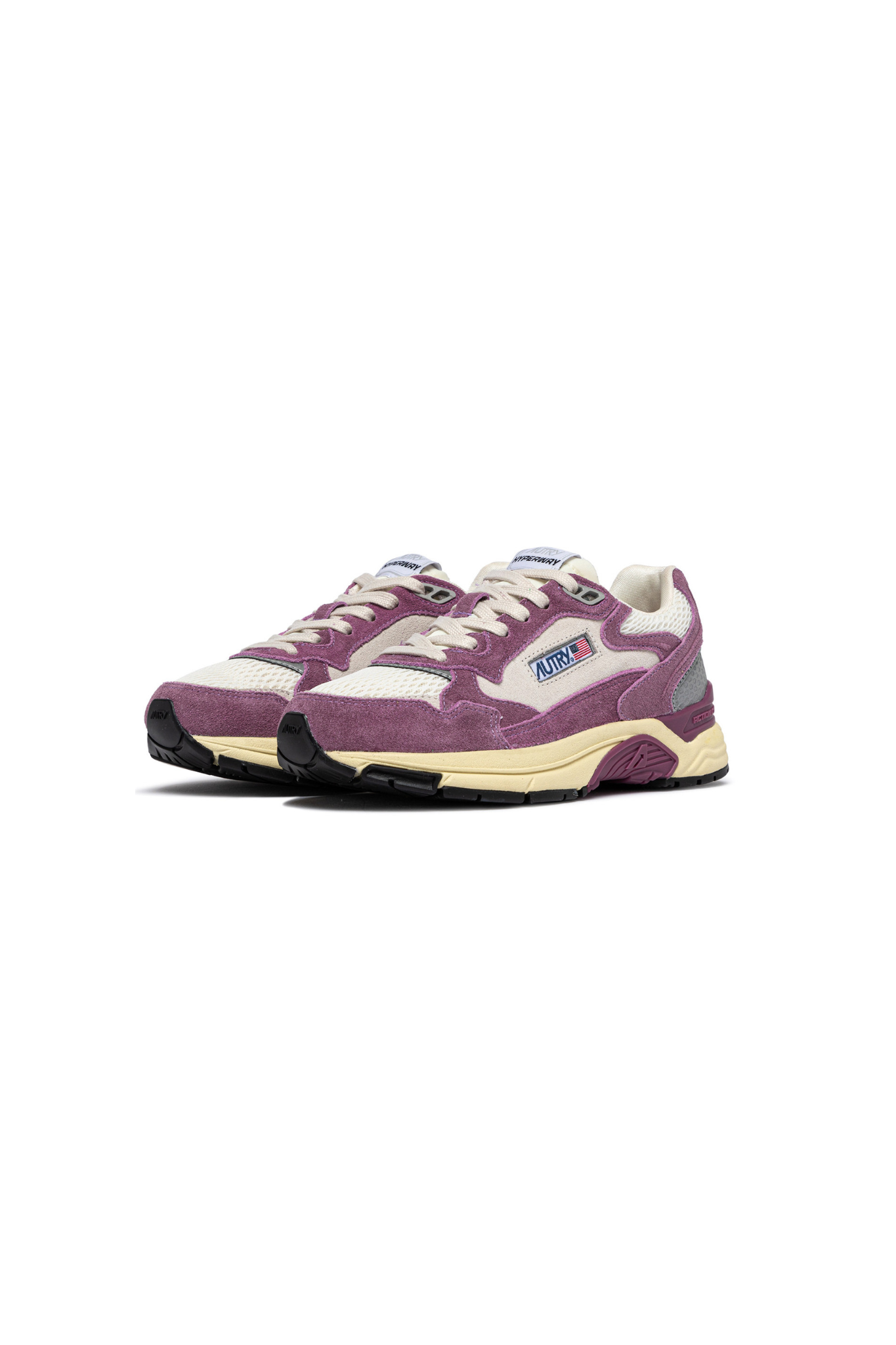 HYLW-SA04 - HYPERWAY LOW WOMEN SNEAKERS - SUEBIC/MESH FLOREN/SILV