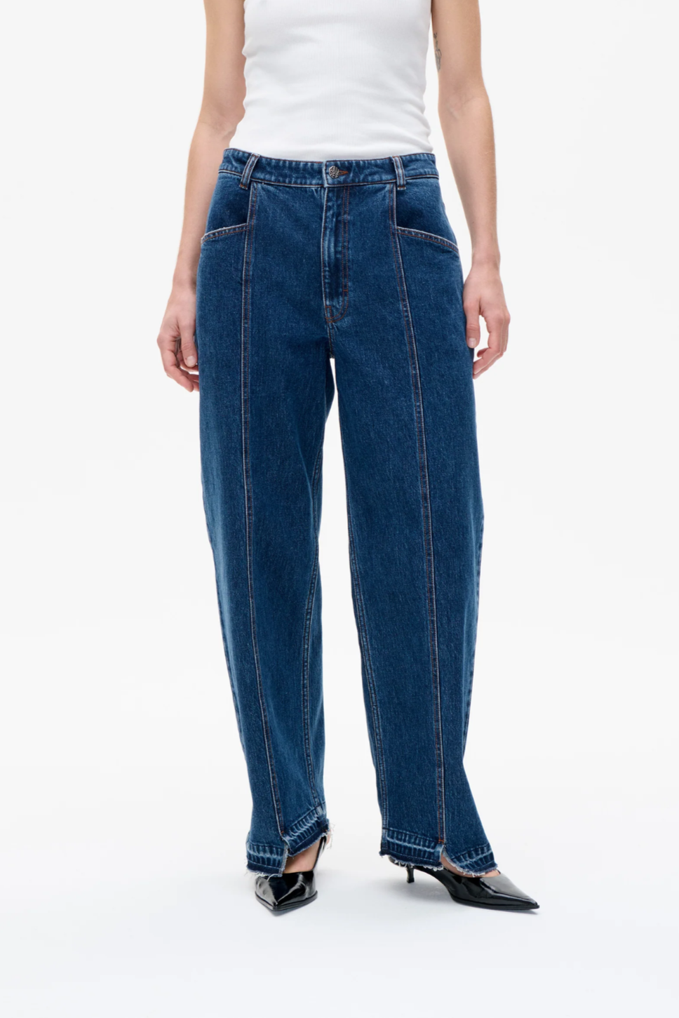 NANYA PANTS - DARK BLUE DENIM