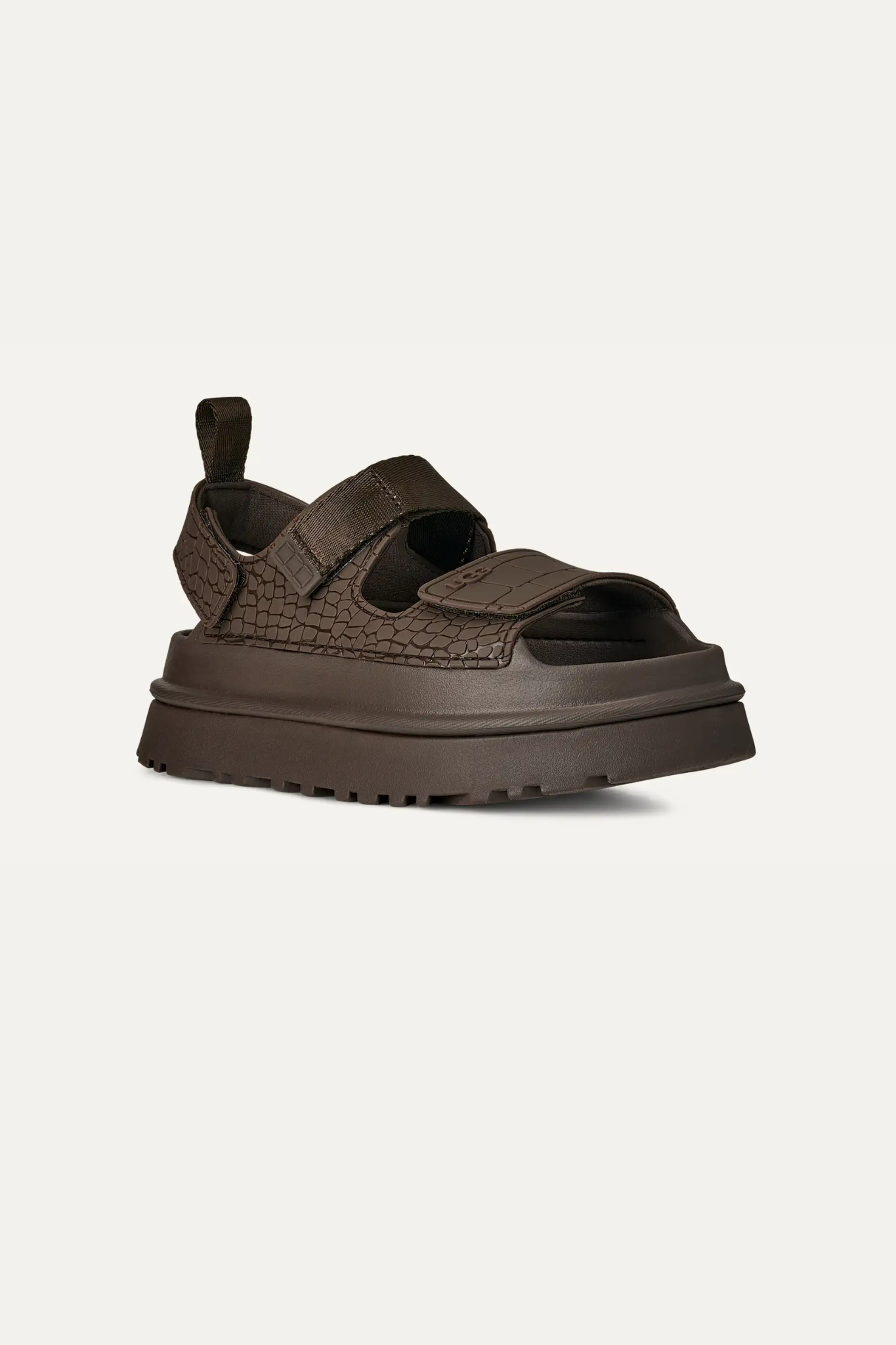GOLDENGLOW EMBOSSED WOMEN SHOES - DENSE SMOKE