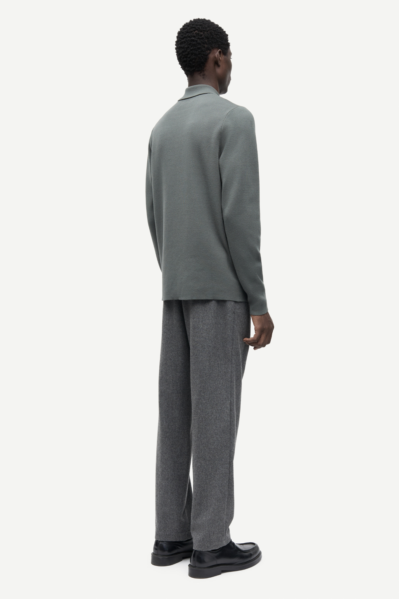 GUNA X ZIP CARDIGAN - CASTOR GREY