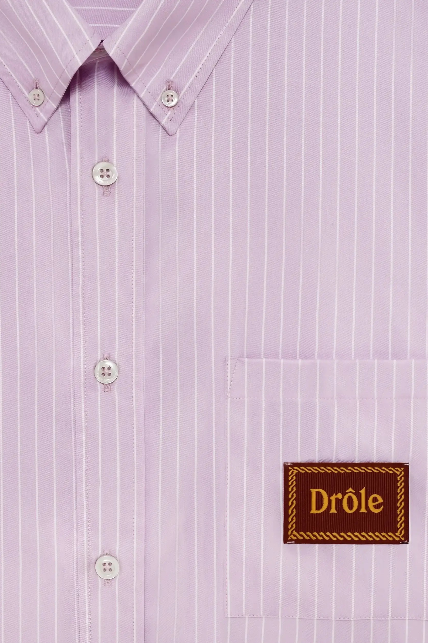 CHEMISE RAYEE DRÔLE COTON - LAVANDER
