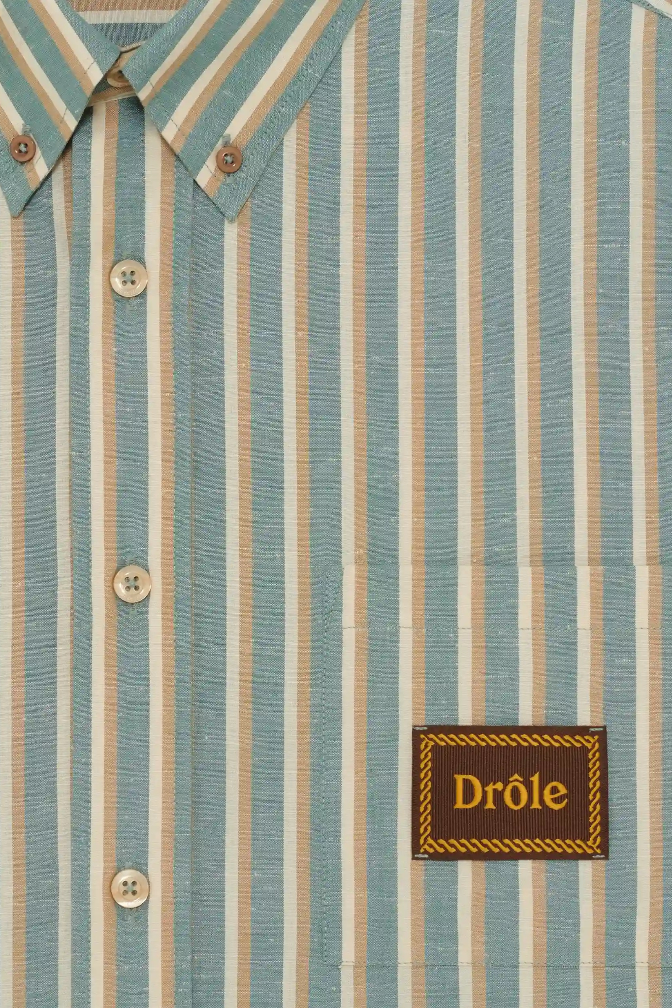 CHEMISE RAYEE DRÔLE - WATER GREEN