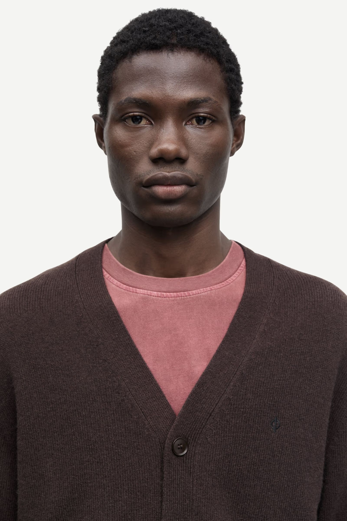 PATRIK CARDIGAN 132 - BLACK COFFEE