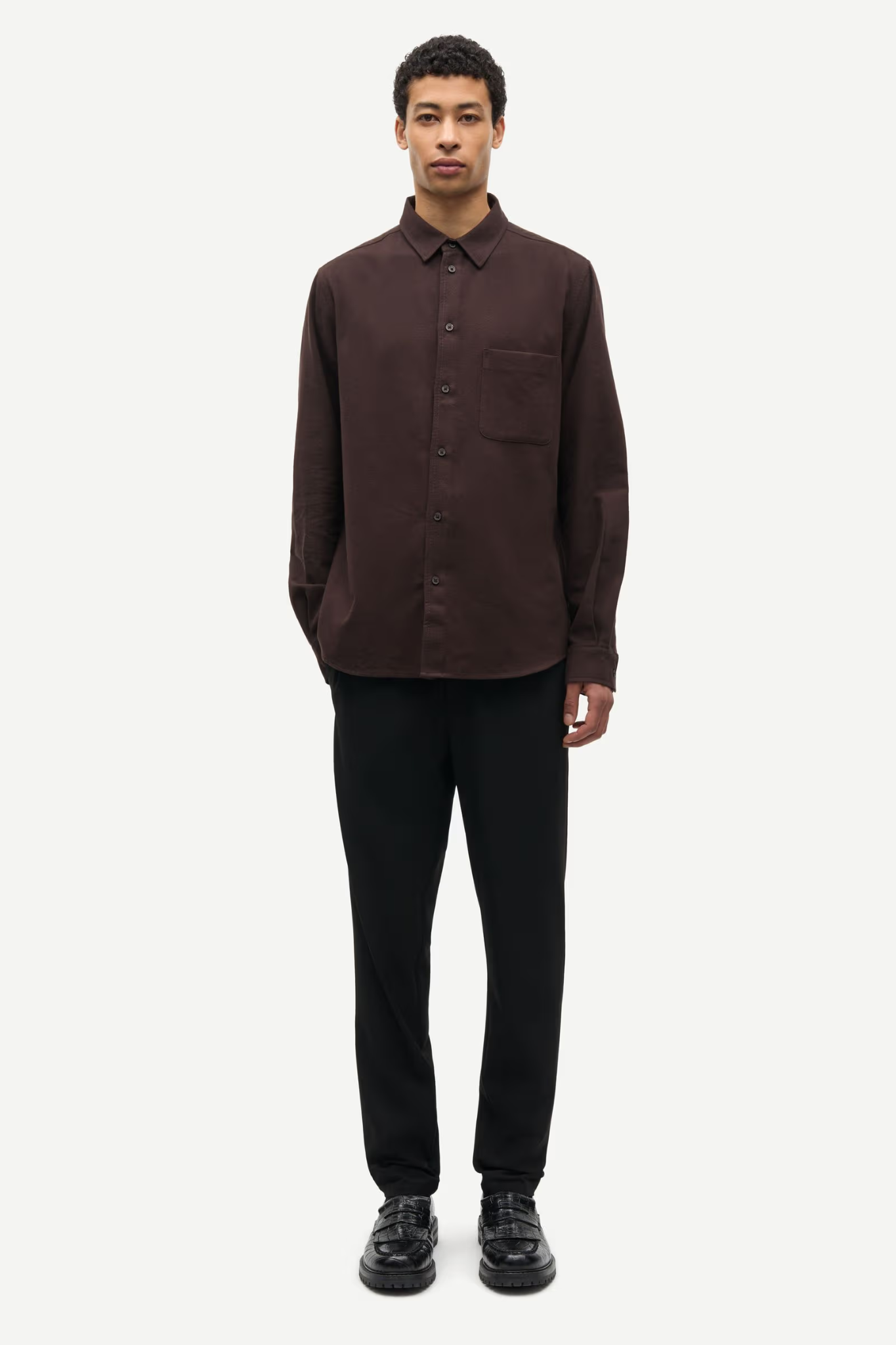 RYAN J SHIRT - BLACK COFFEE