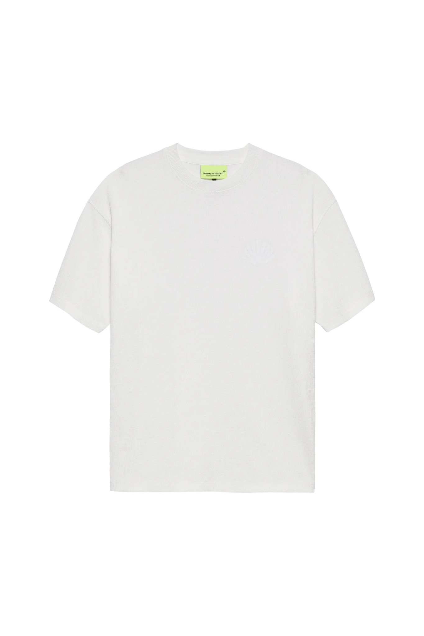 LOGO TEE WAFFLE T-SHIRT - WHITE