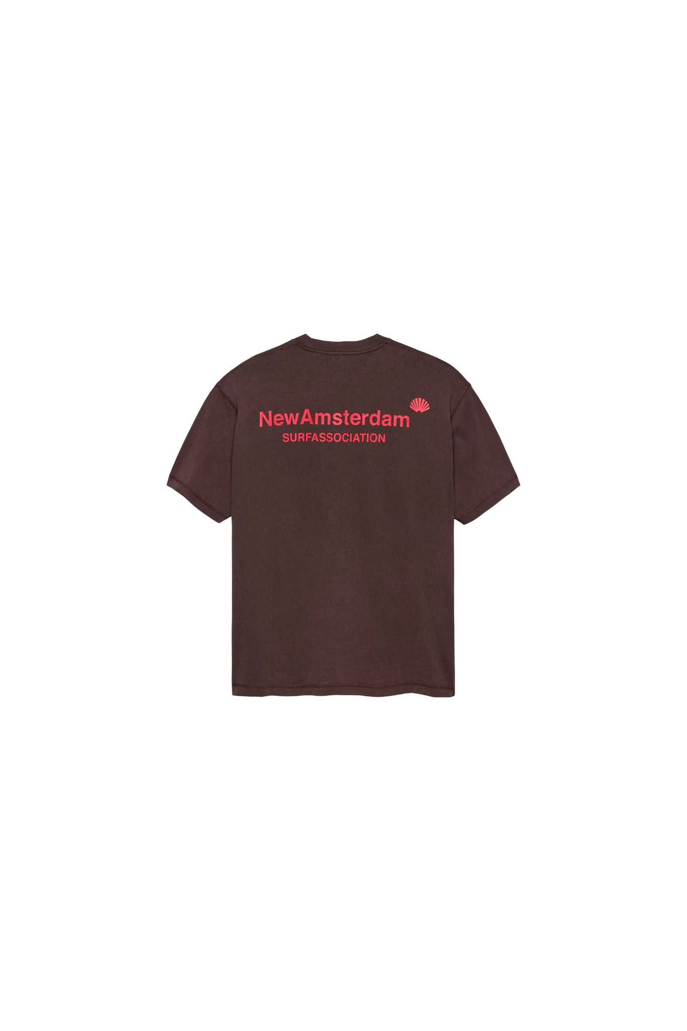 LOGO T-SHIRT - WALNUT/DEEP RED