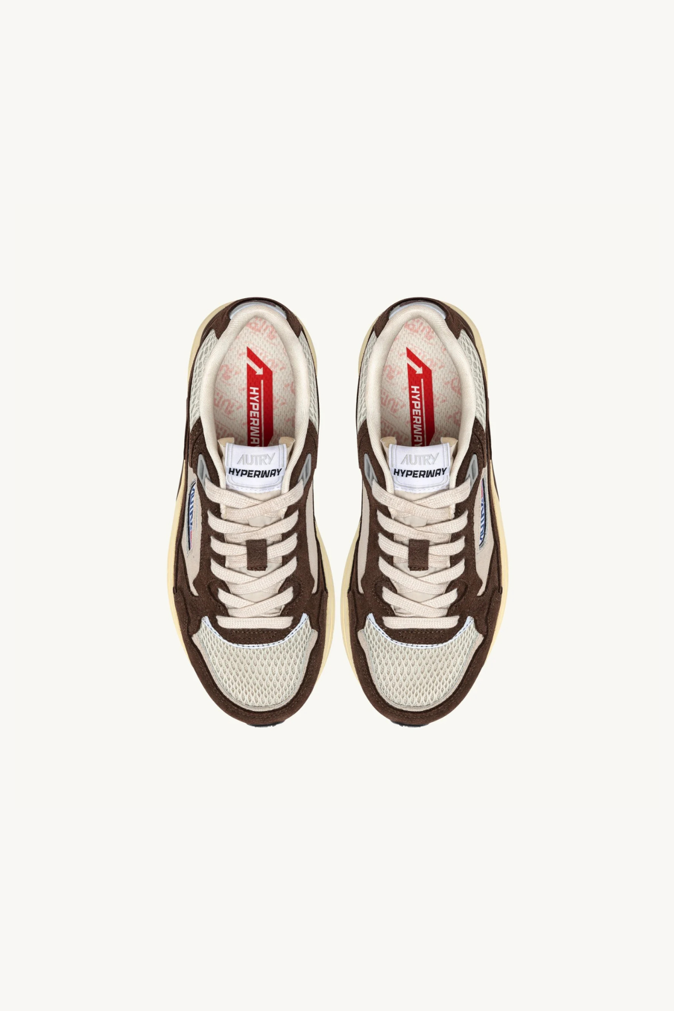 HYLM-SA03 - HYPERWAY LOW MEN SNEAKERS - SUEBIC/MESH BRN/SILV