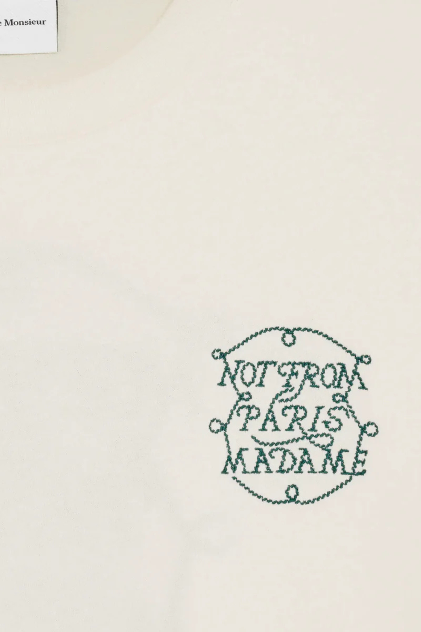 LE T-SHIRT SLOGAN TRESSES - OFF WHITE