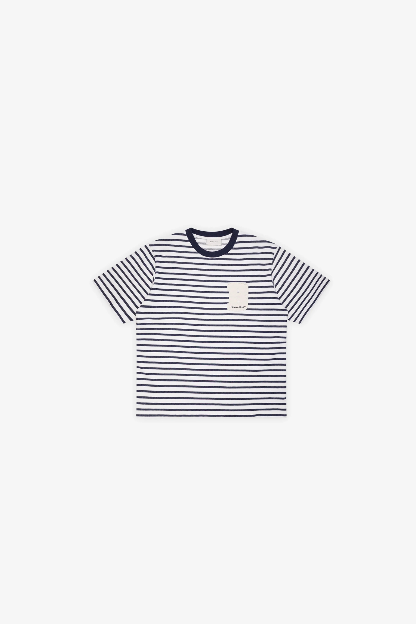 VARSITY STRIPED T-SHIRT - NAVY