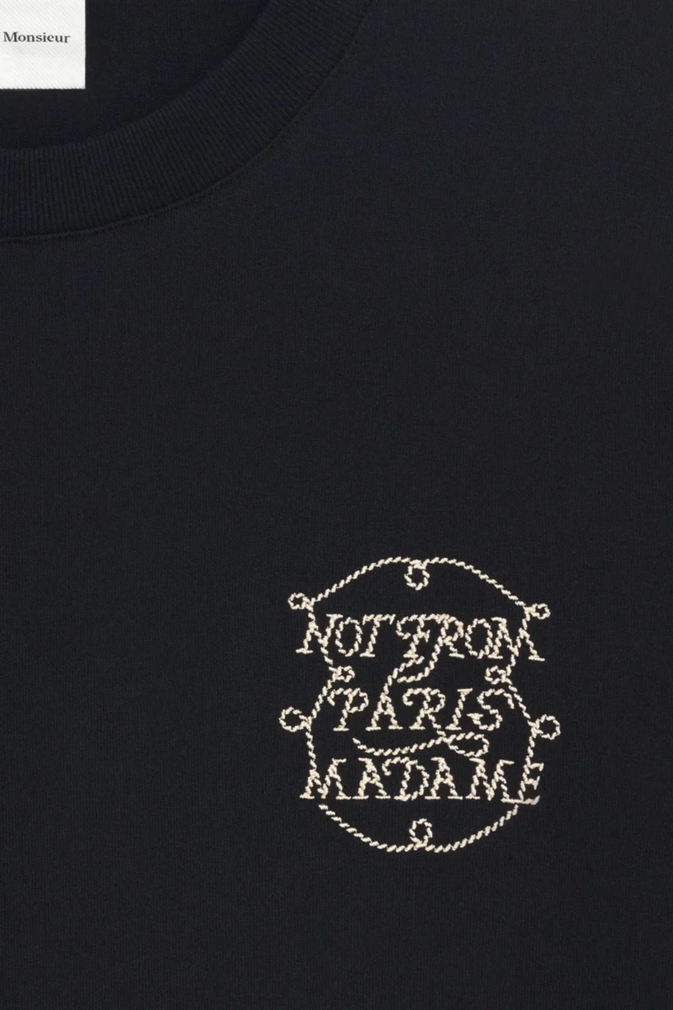 LE T-SHIRT SLOGAN TRESSES - BLACK