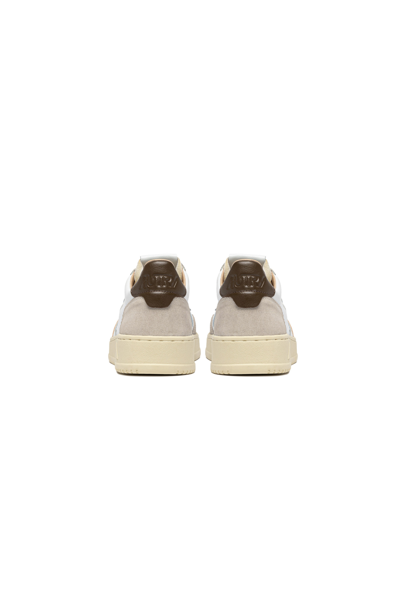 AULM-LS15 - MEDALIST LOW MEN SNEAKERS - LEAT/SUEDE WHT/TEAK