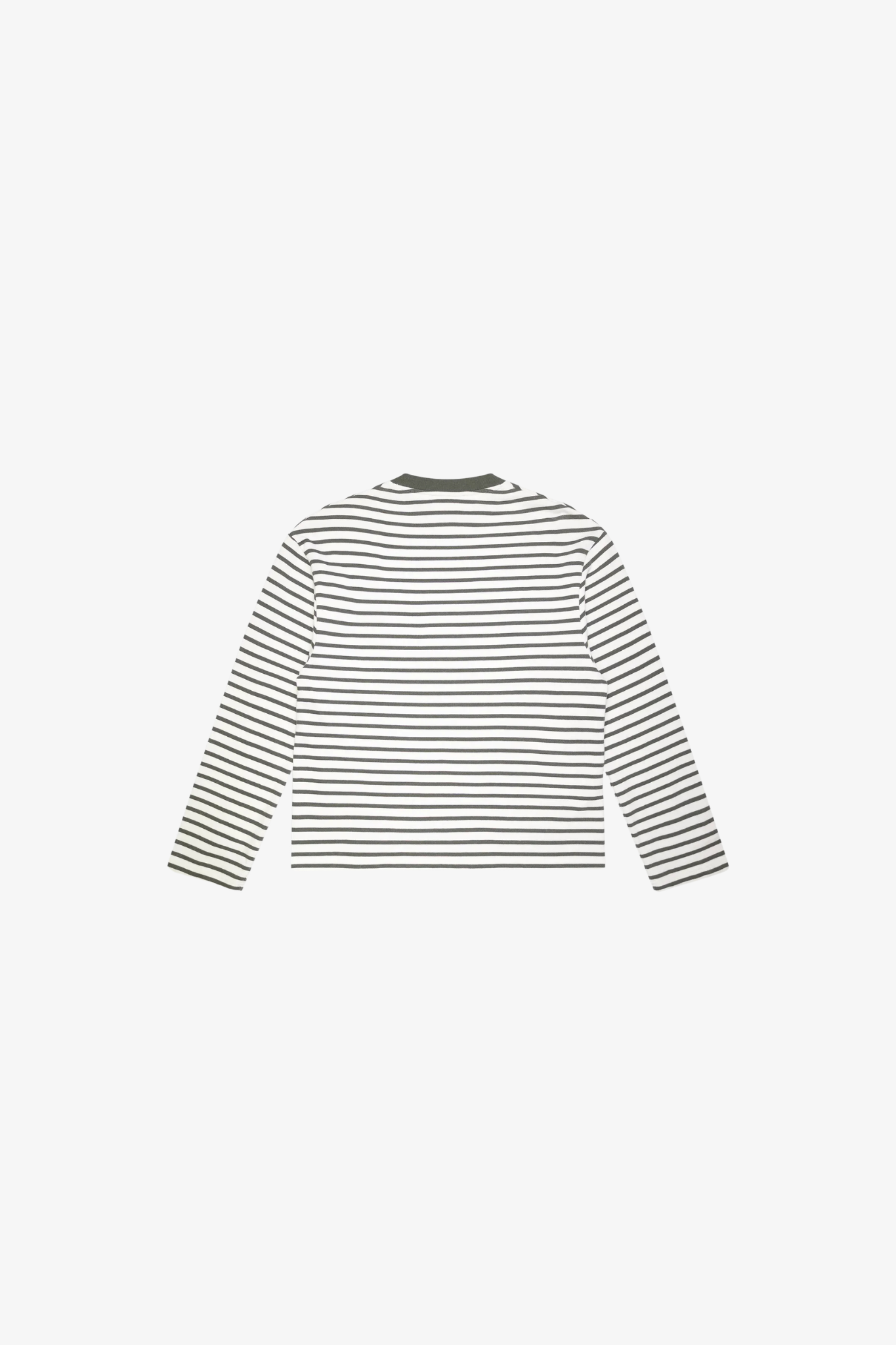 VARSITY STRIPED LONGSLEEVE - OLIVE GREEN