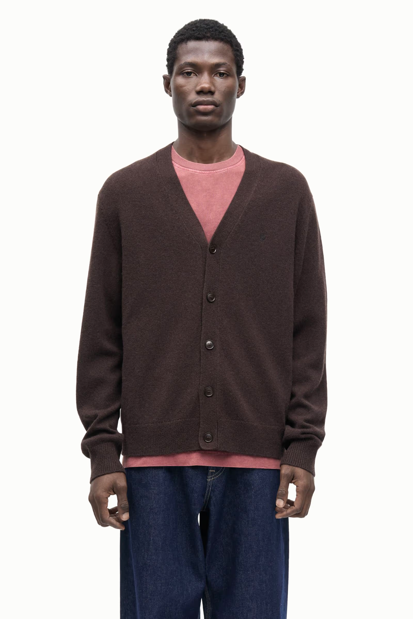 PATRIK CARDIGAN 132 - BLACK COFFEE