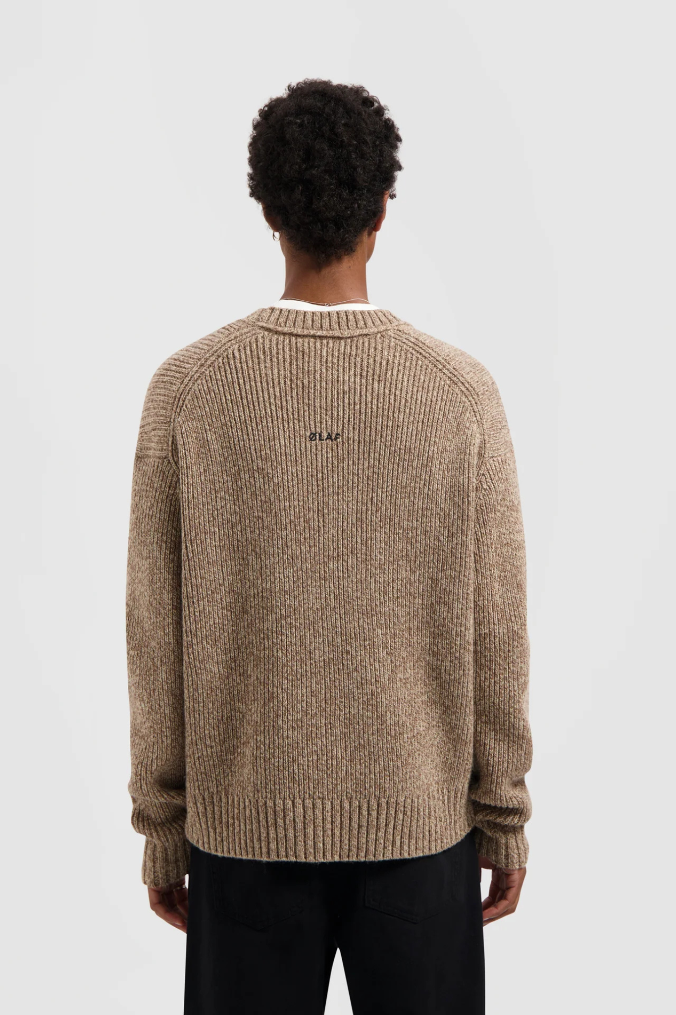 ESSENTIAL MELANGE KNITTED CREWNECK - FOXTROT