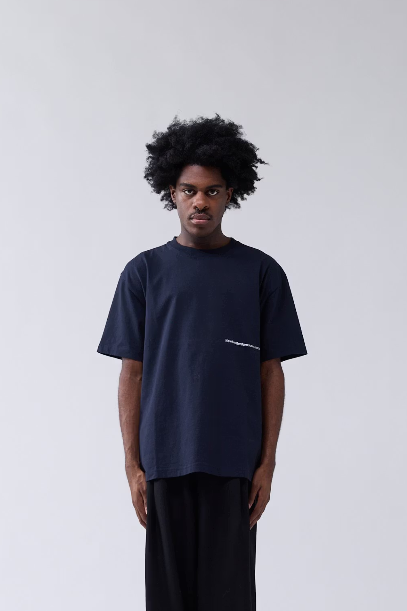BACK ZIP T-SHIRT - NAVY