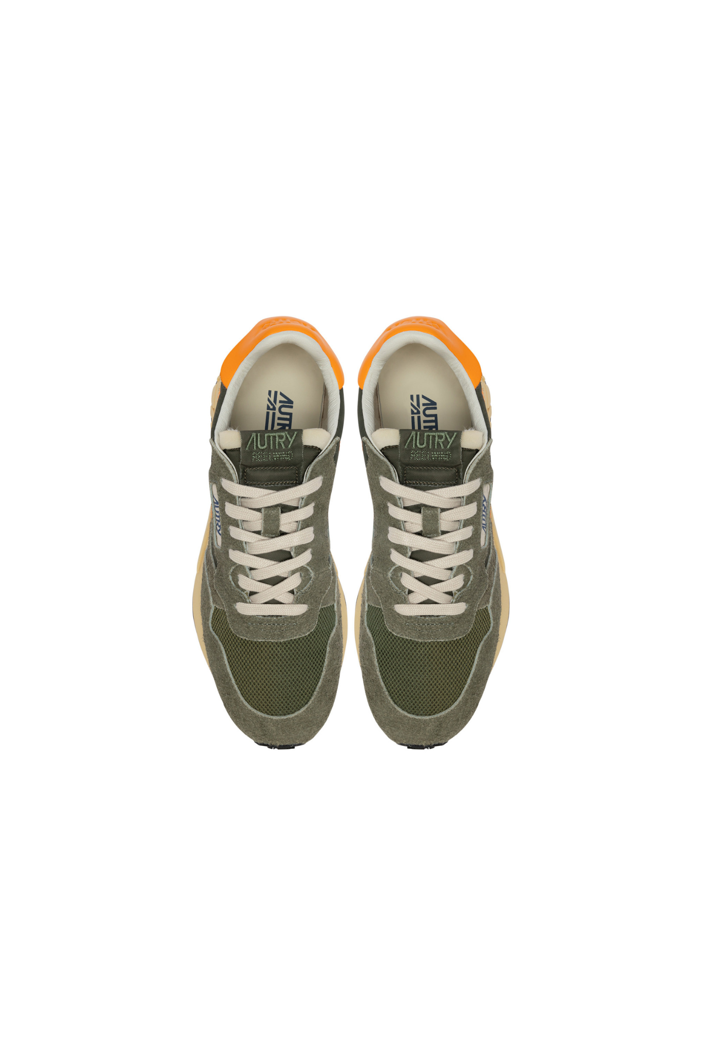 WWLM-3T08 - REELWIND LOW MEN SNEAKERS - SUENET/3CSGRN/ORGFL