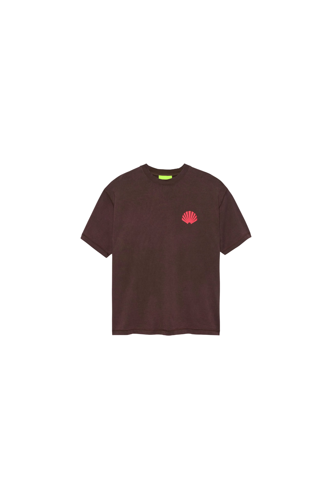 LOGO T-SHIRT - WALNUT/DEEP RED