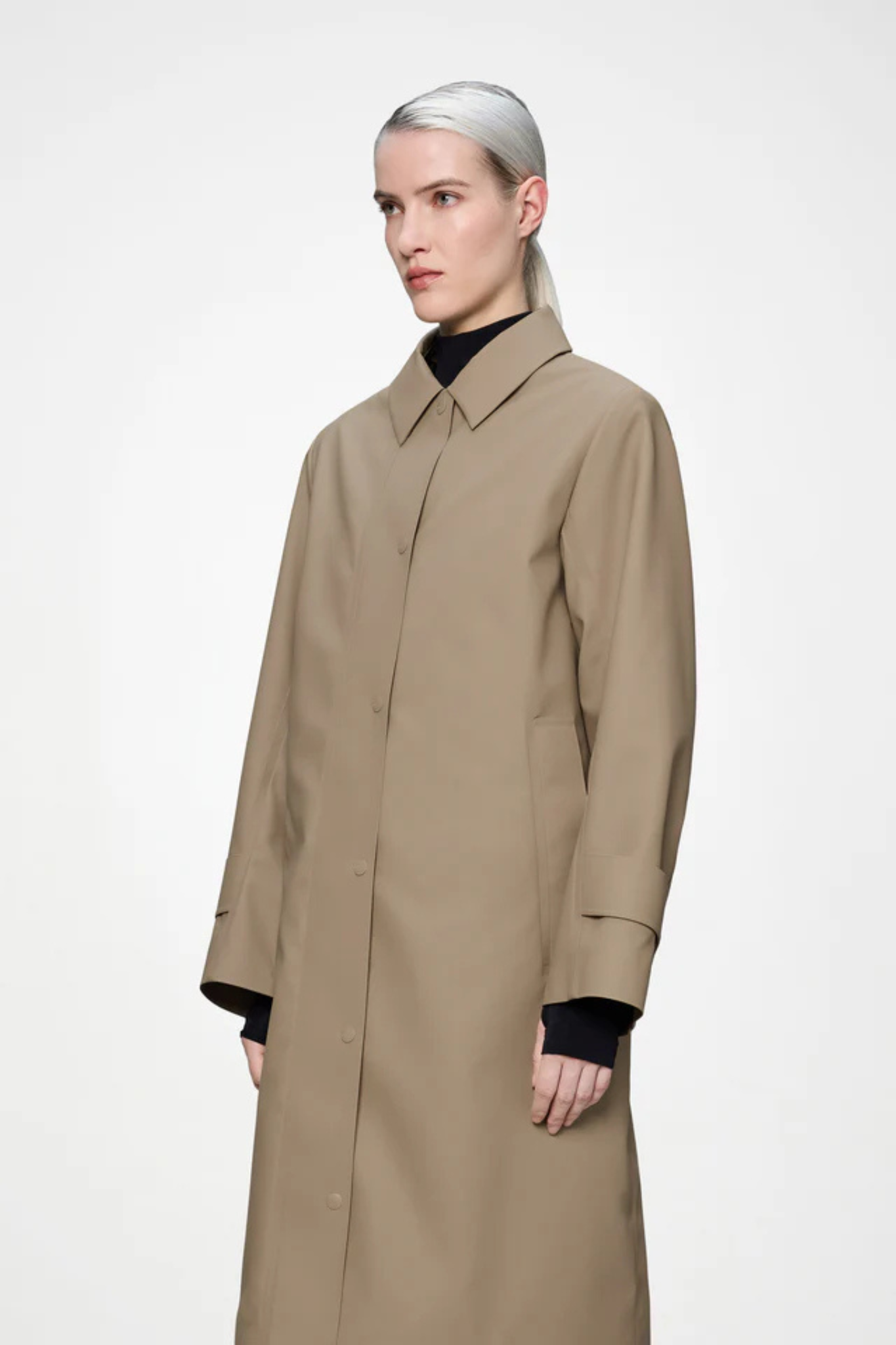NARA LONG JACKET - BEIGE