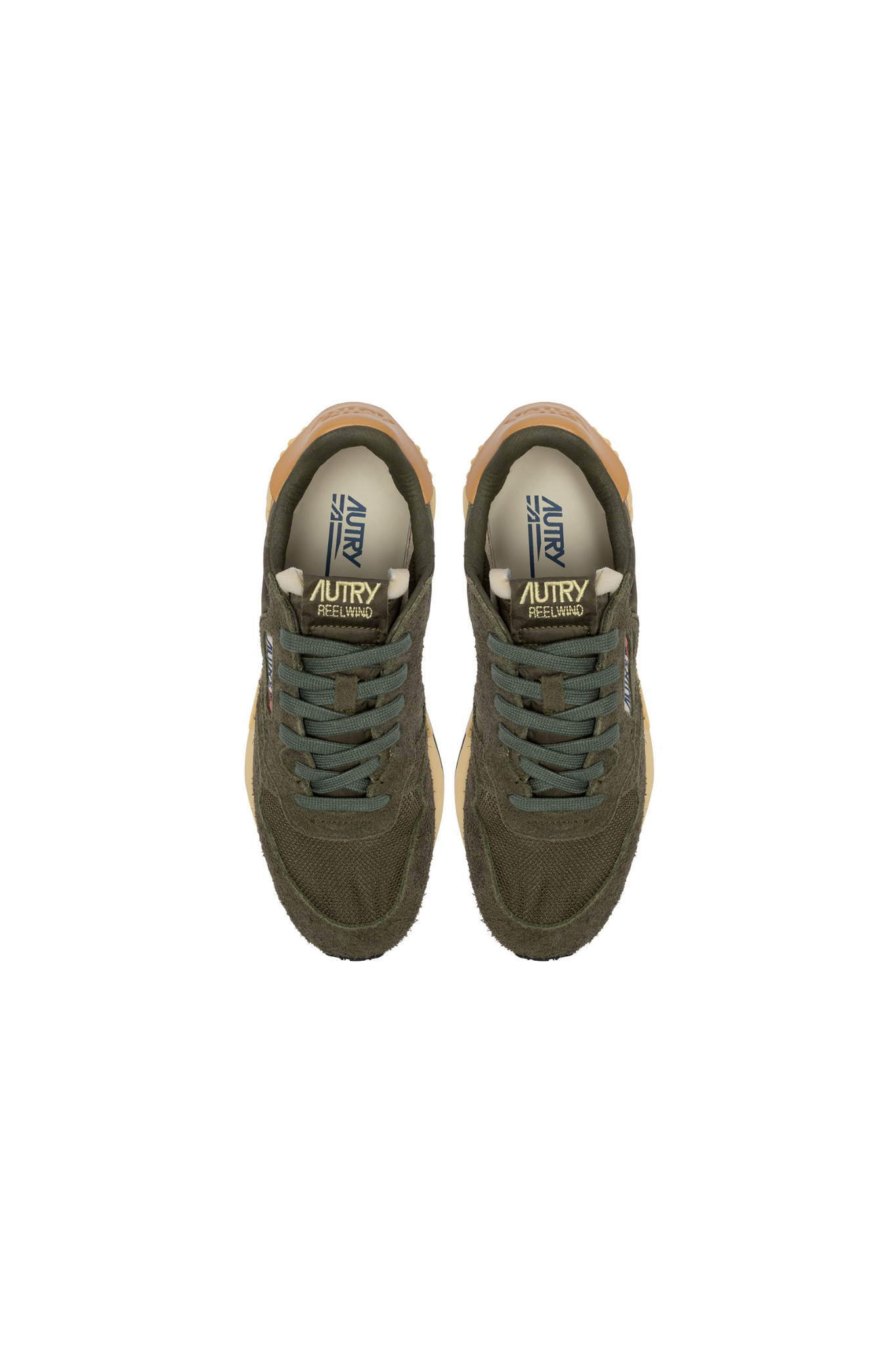 WWLM-UT44 - REELWIND LOW MEN SNEAKERS - SUEDE/NET KHA/TAFFY