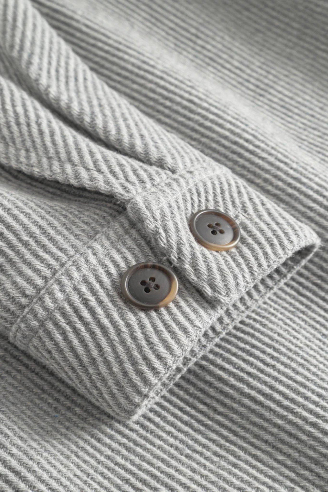 NASH TWILL WOOL JACKET - GREY MELANGE