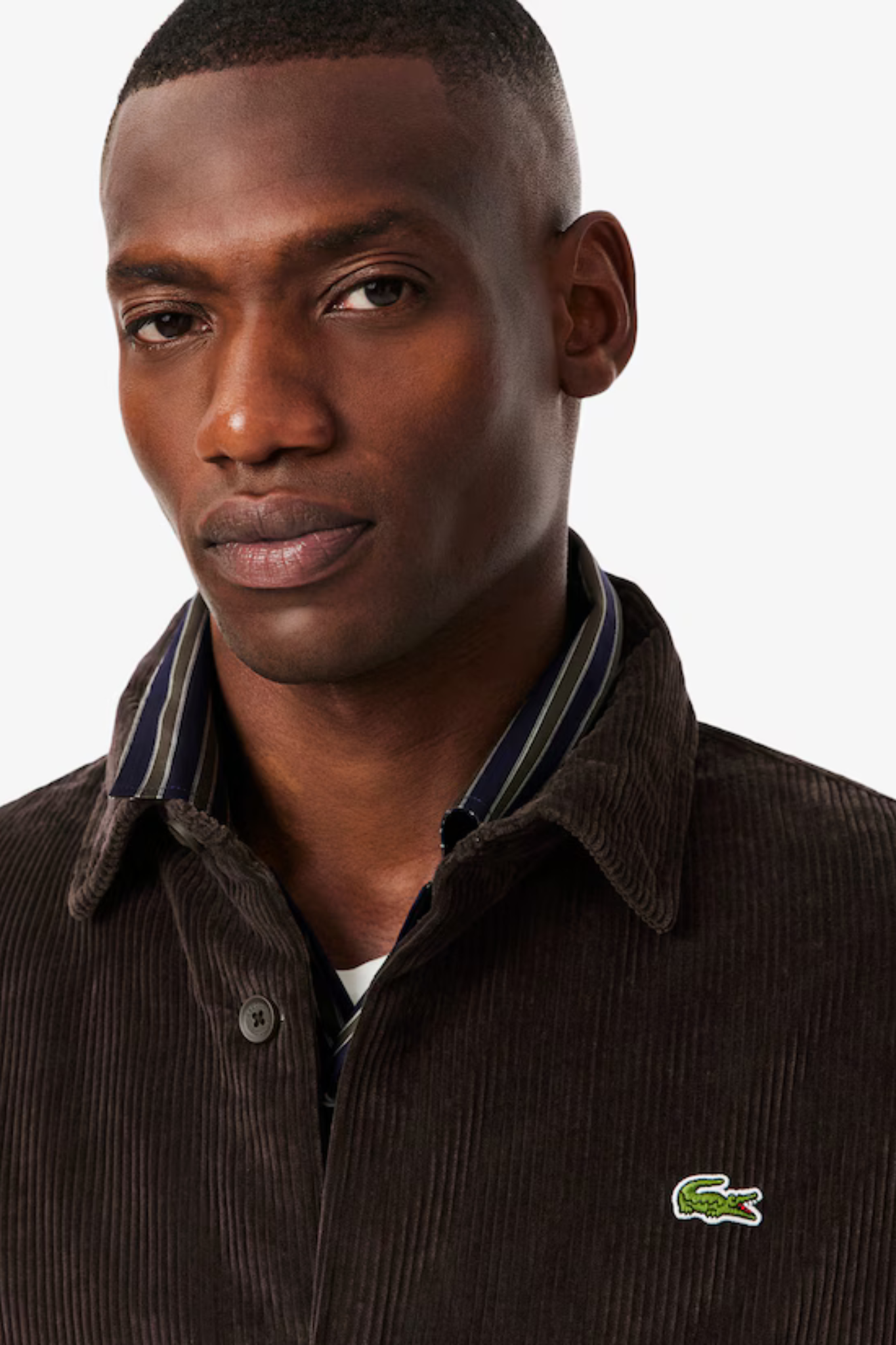 OVERSIZED CORDUROY SHIRT - BROWN