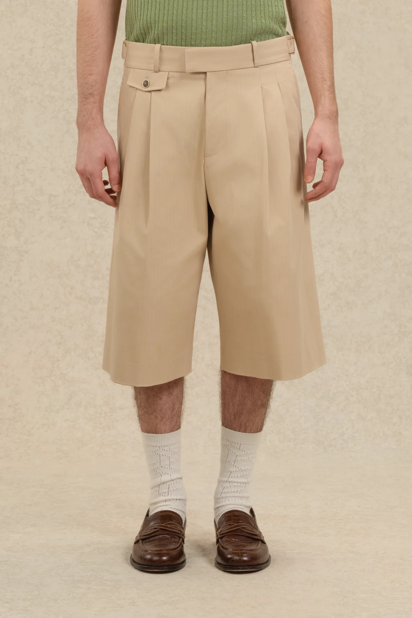 SHORT LONG COTON - BEIGE
