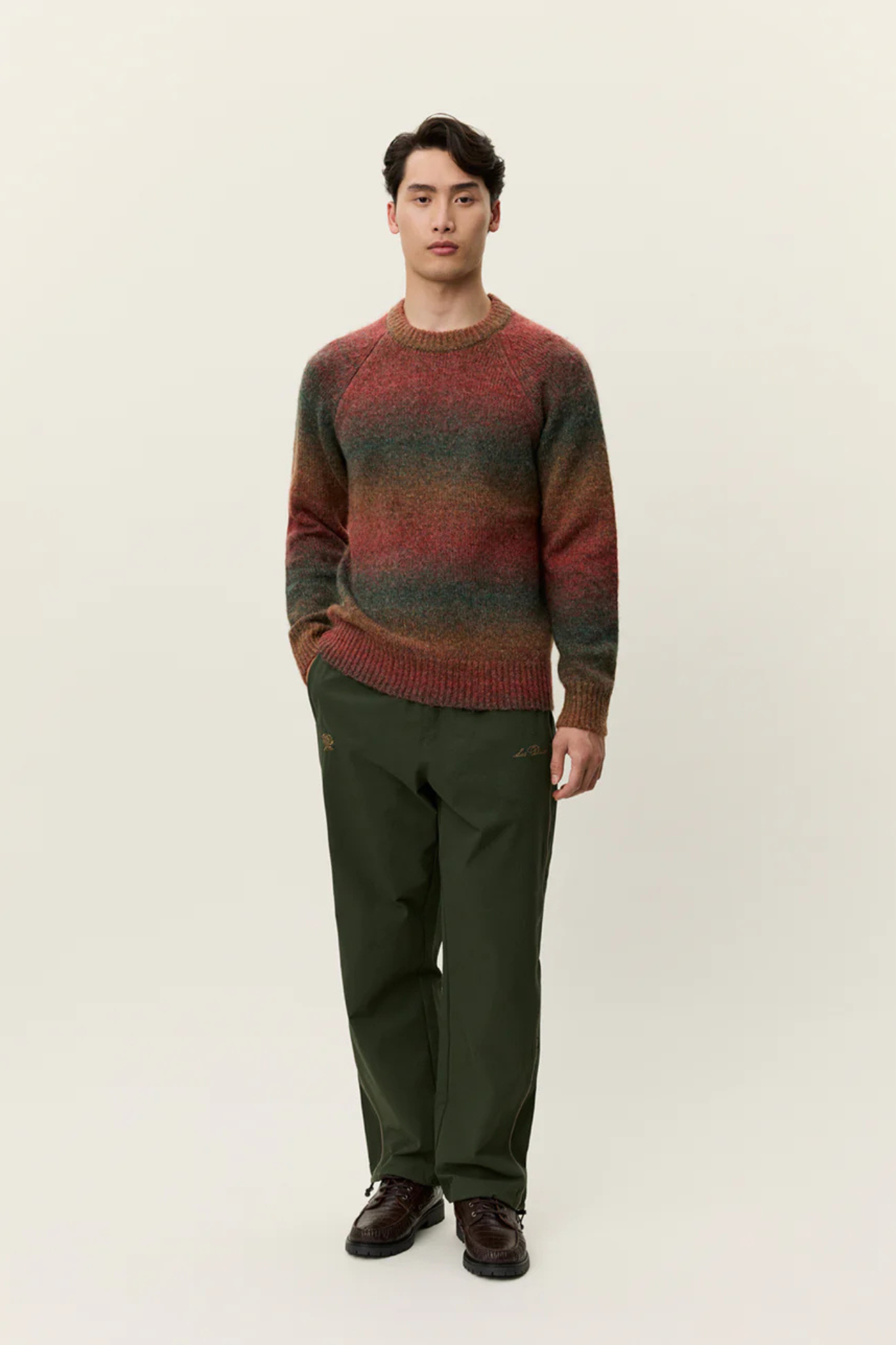 BRAD GRADIENT KNIT JUMPER - DARK CLAY ORANGE