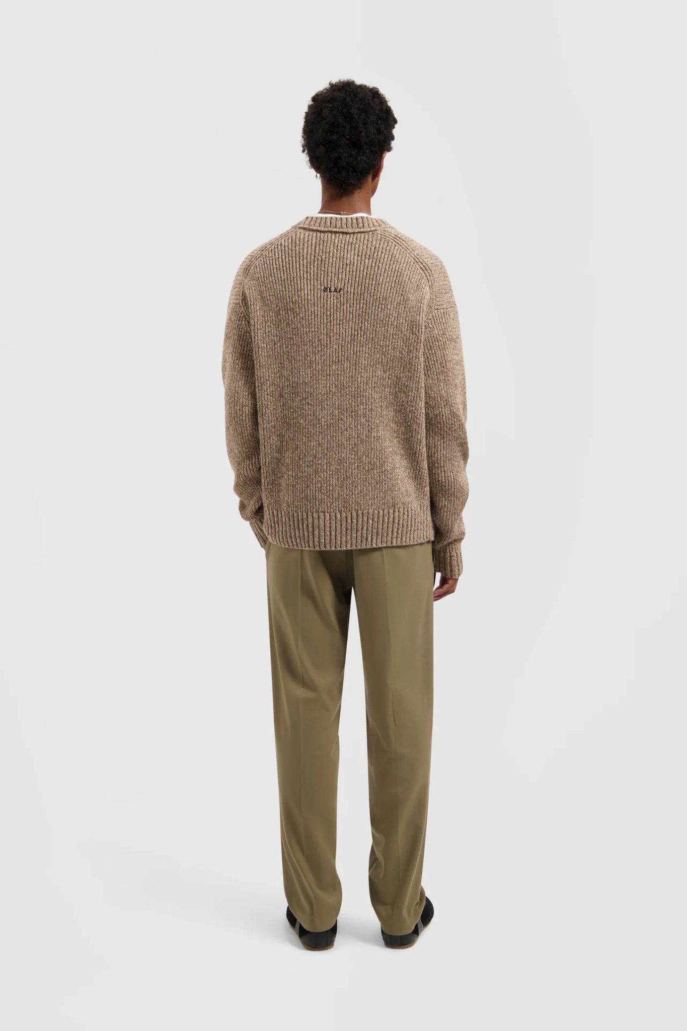 ESSENTIAL MELANGE KNITTED CREWNECK - FOXTROT