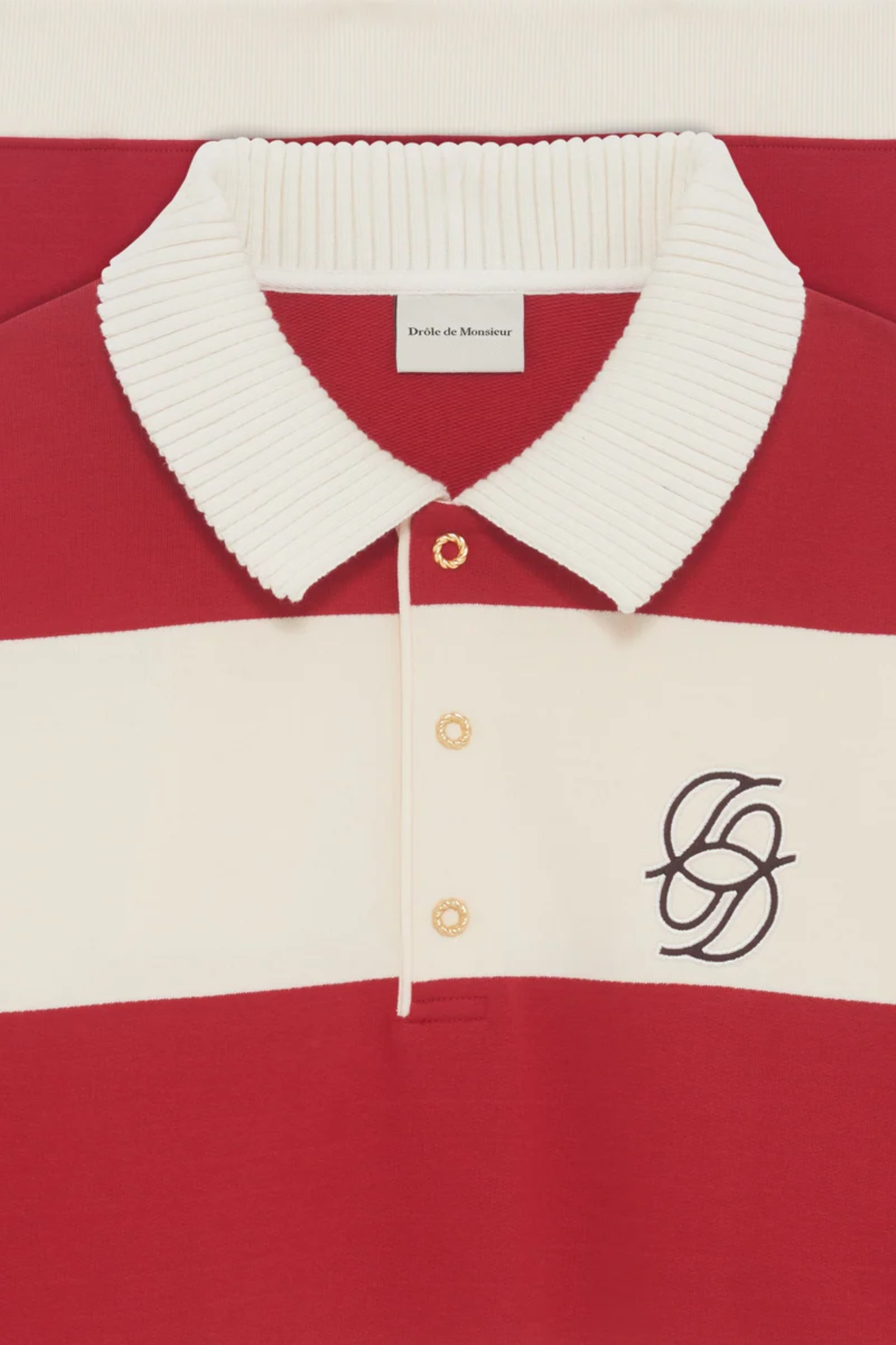 LE POLO RAYURE - RED