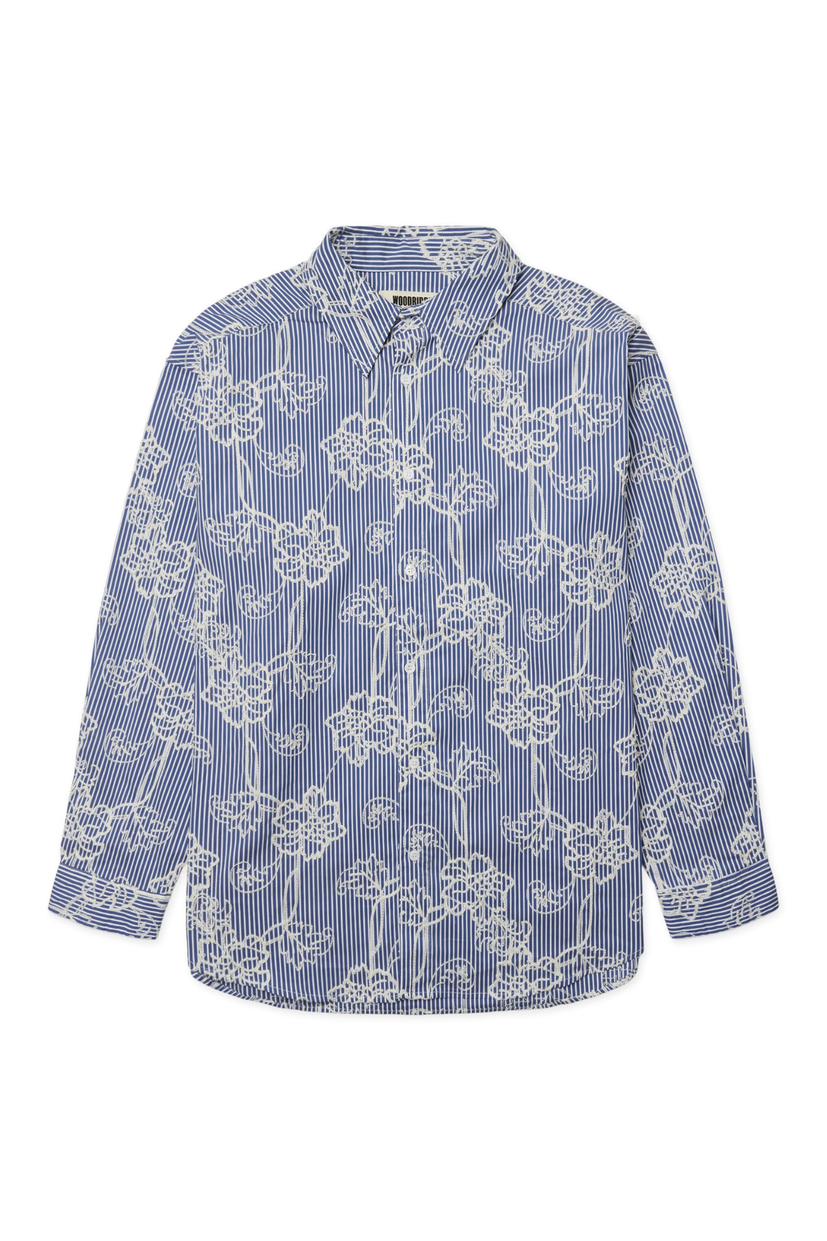 BROOKS EMB SHIRT - BLUE/WHITE