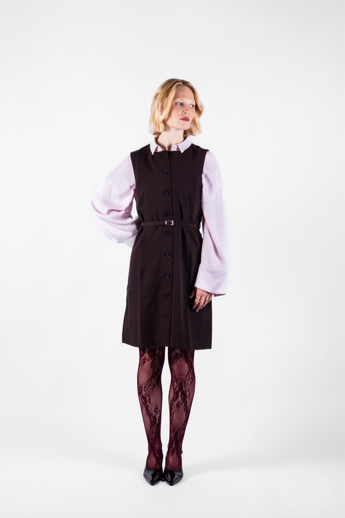 RUMA SHORT DRESS - BLACK COFFEE