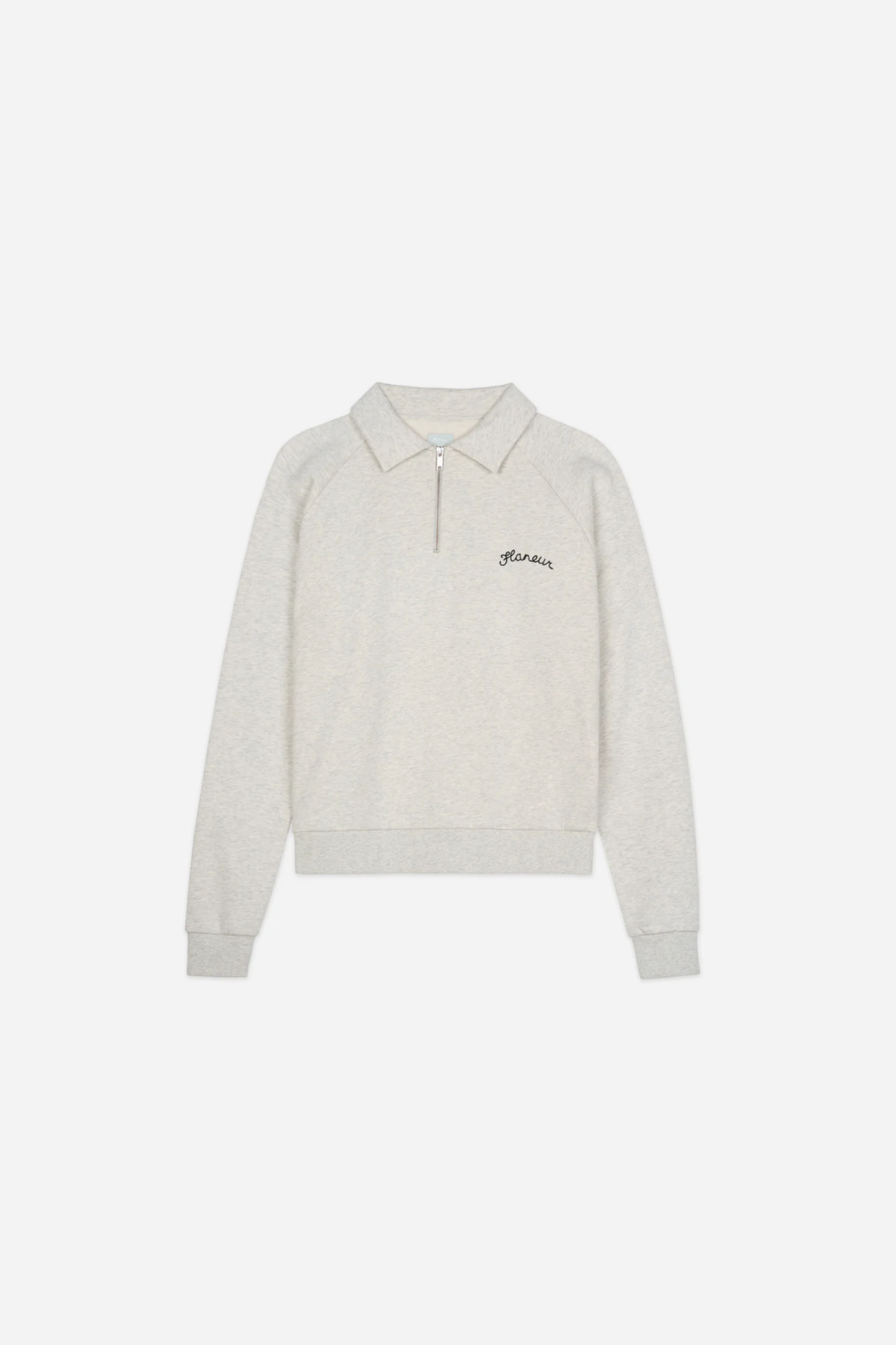 SIGNATURE RAGLAN HALF ZIP SWEATER