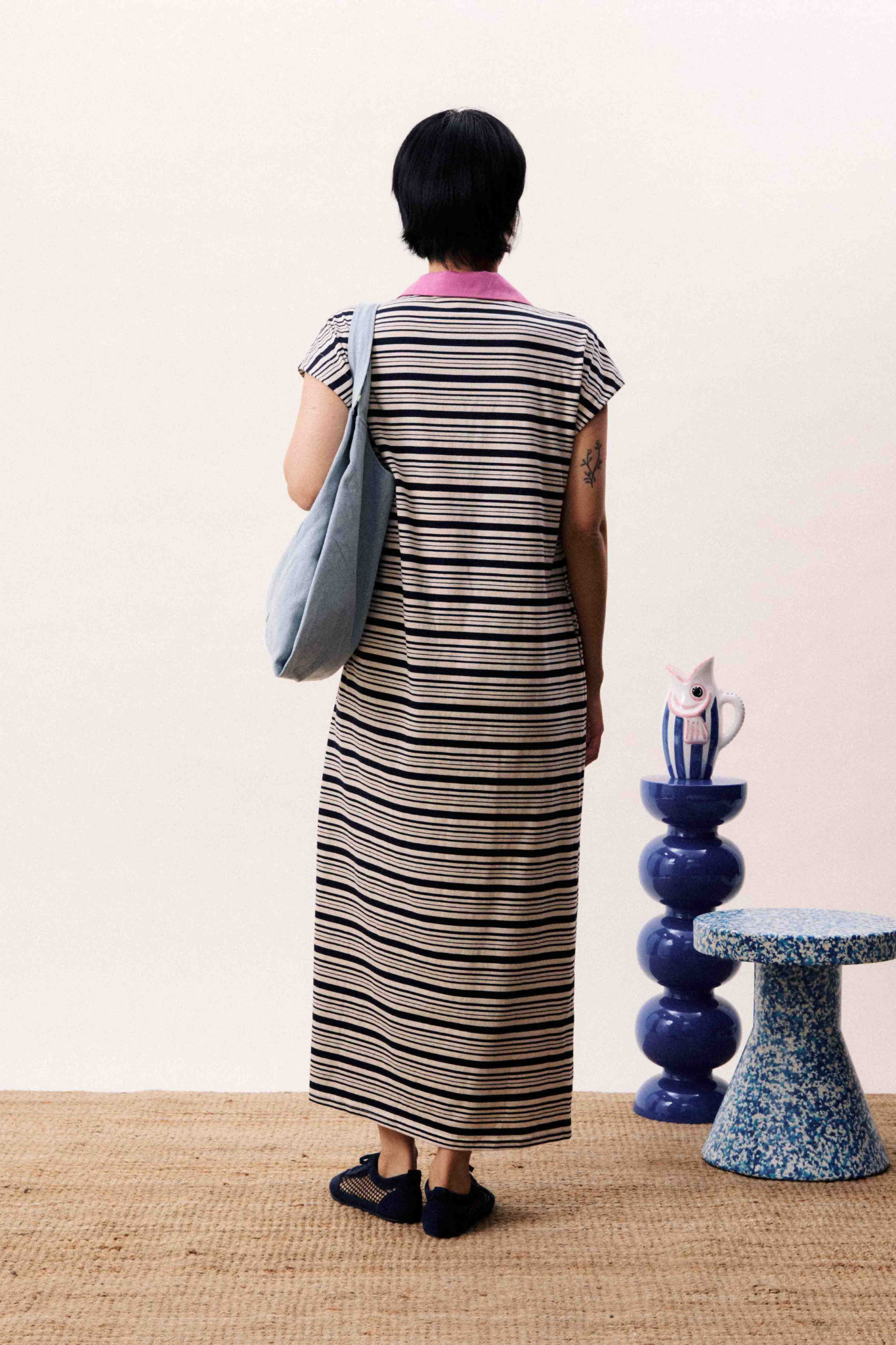 CHACHAYA DRESS - BLUE MARINE