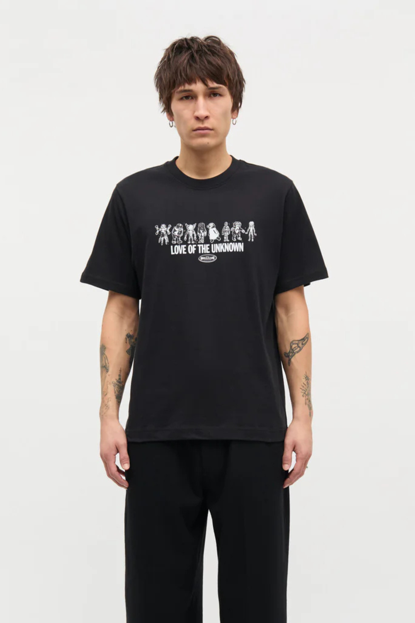 COTTON JERSEY UNKNOWN FRODE TEE - BLACK
