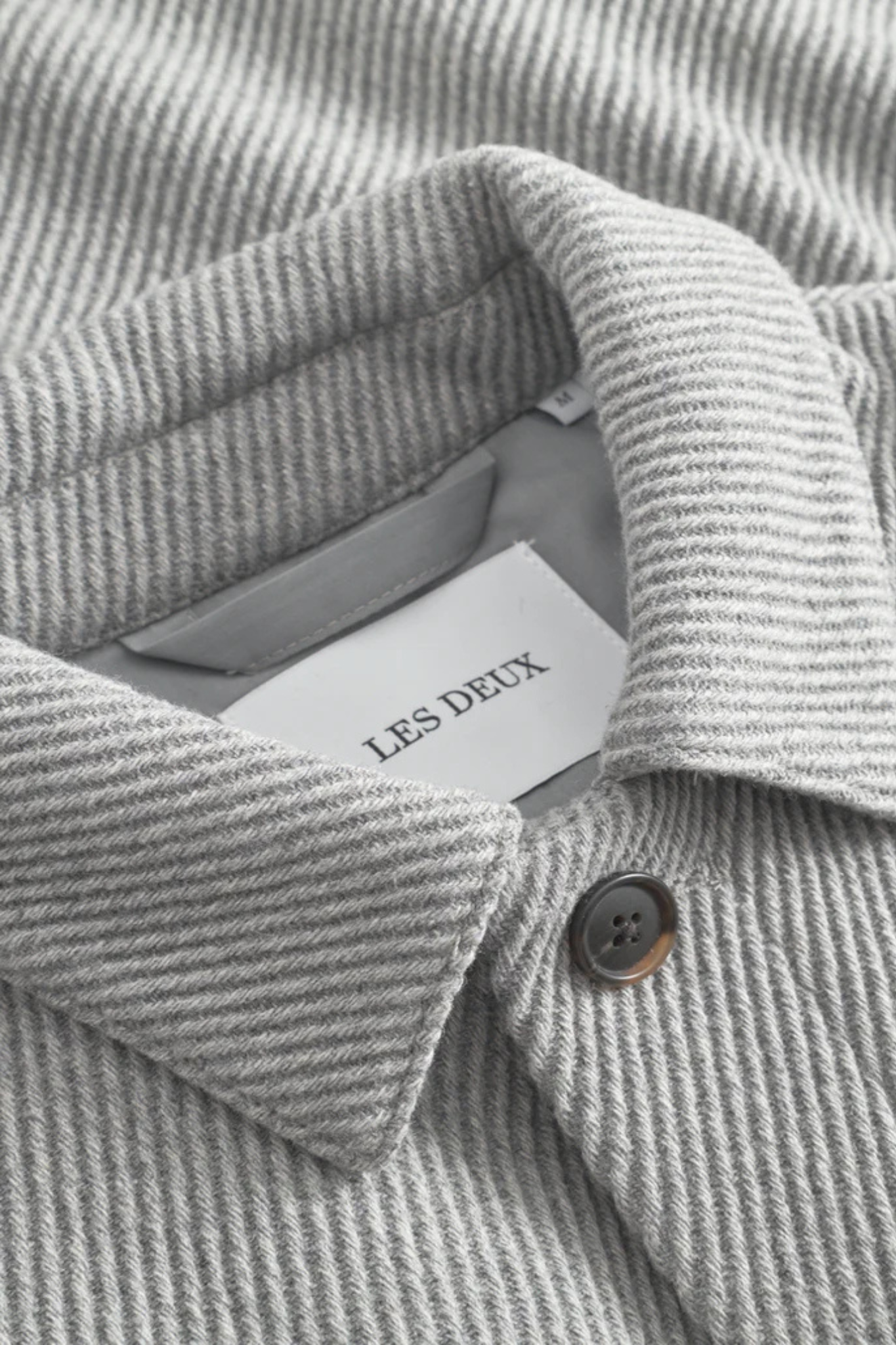 NASH TWILL WOOL JACKET - GREY MELANGE