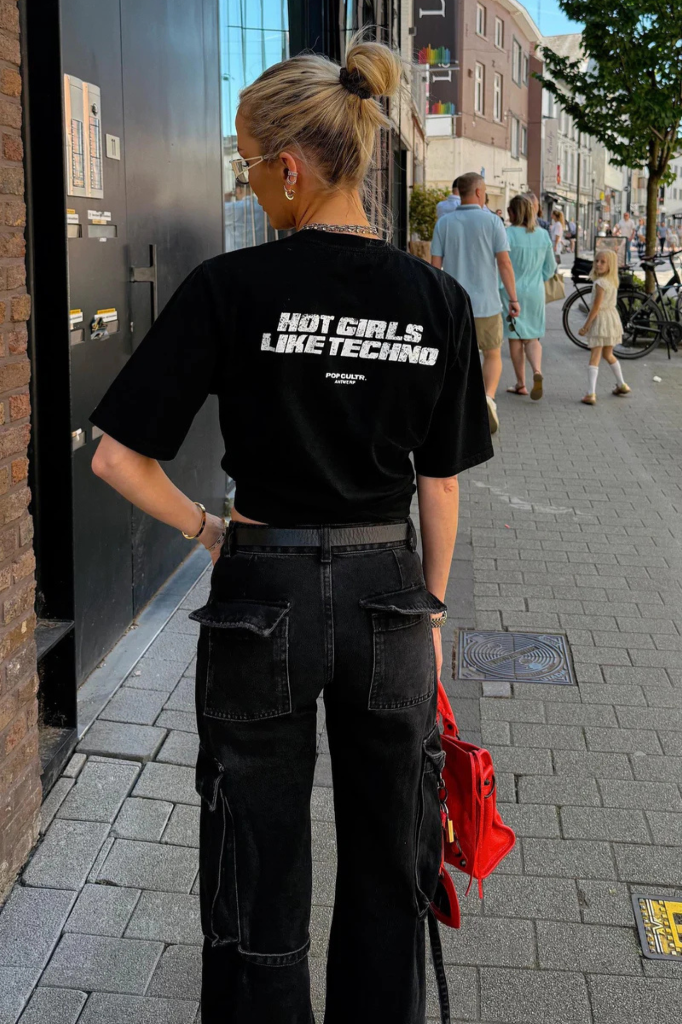 TECHNO T-SHIRT WOMEN - BLACK
