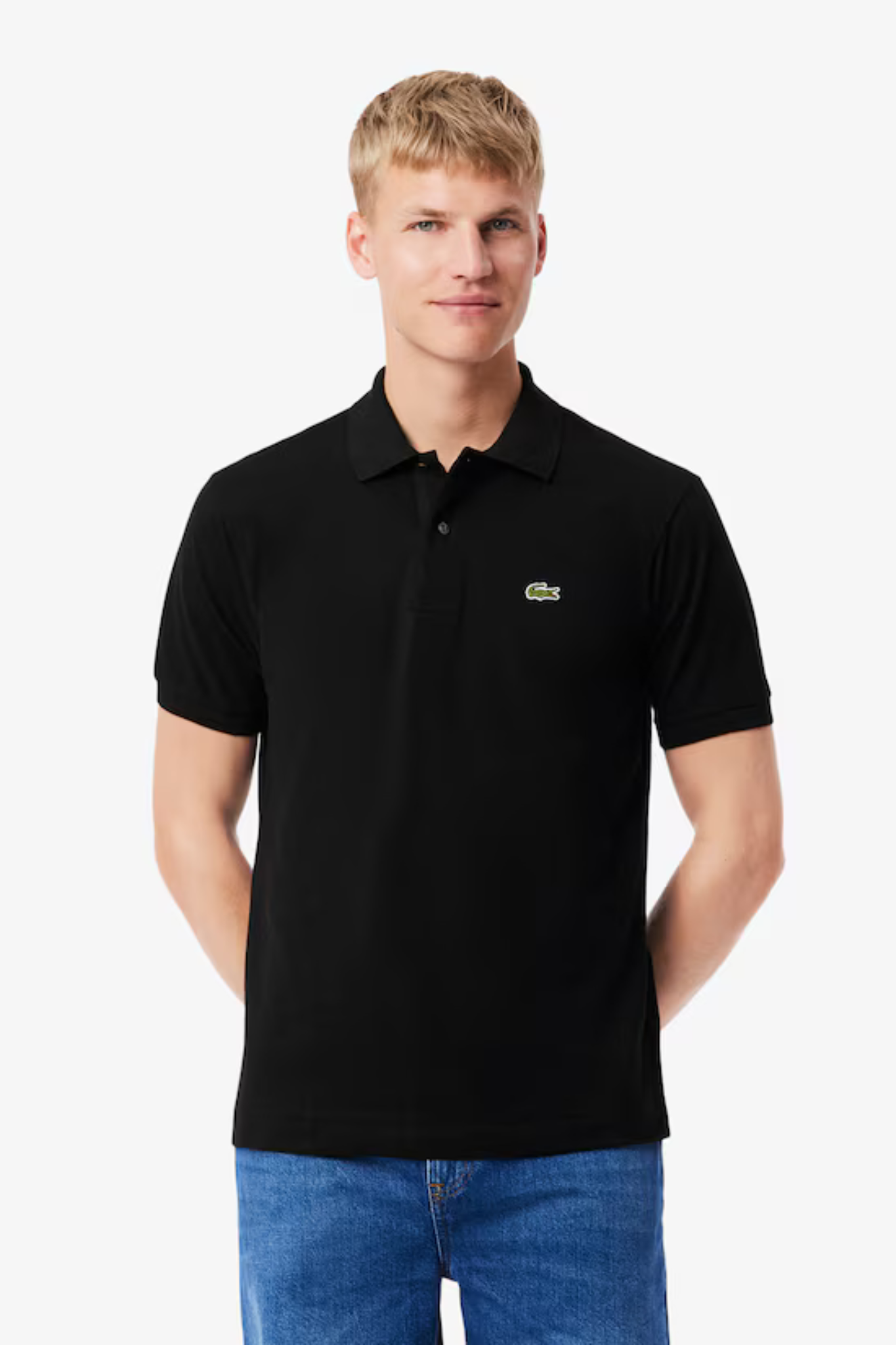 L1212 S/S BEST POLO SHIRT - BLACK