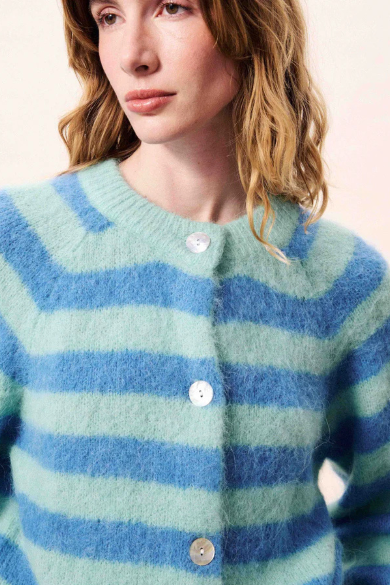 AZURE CARDIGAN - AZURE BLUE