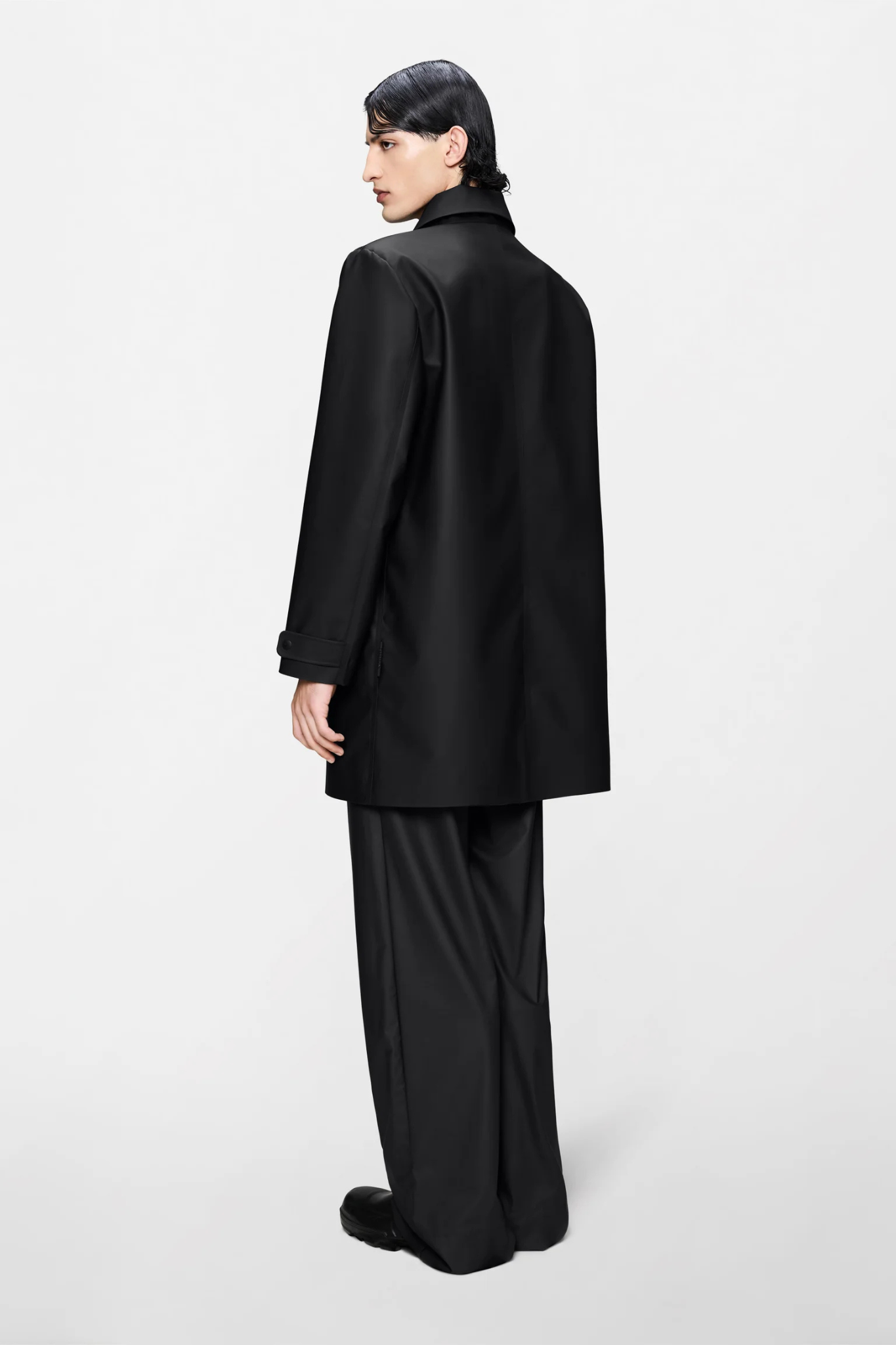 NARA LONG JACKET - BLACK