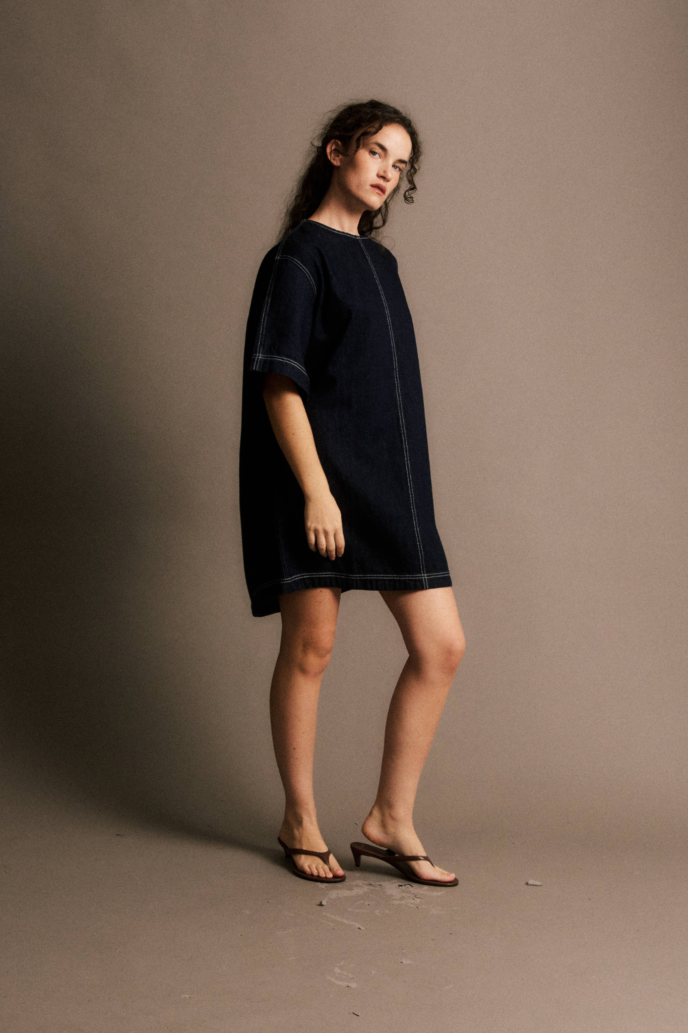 TIMEO DRESS - BLUE MARINE