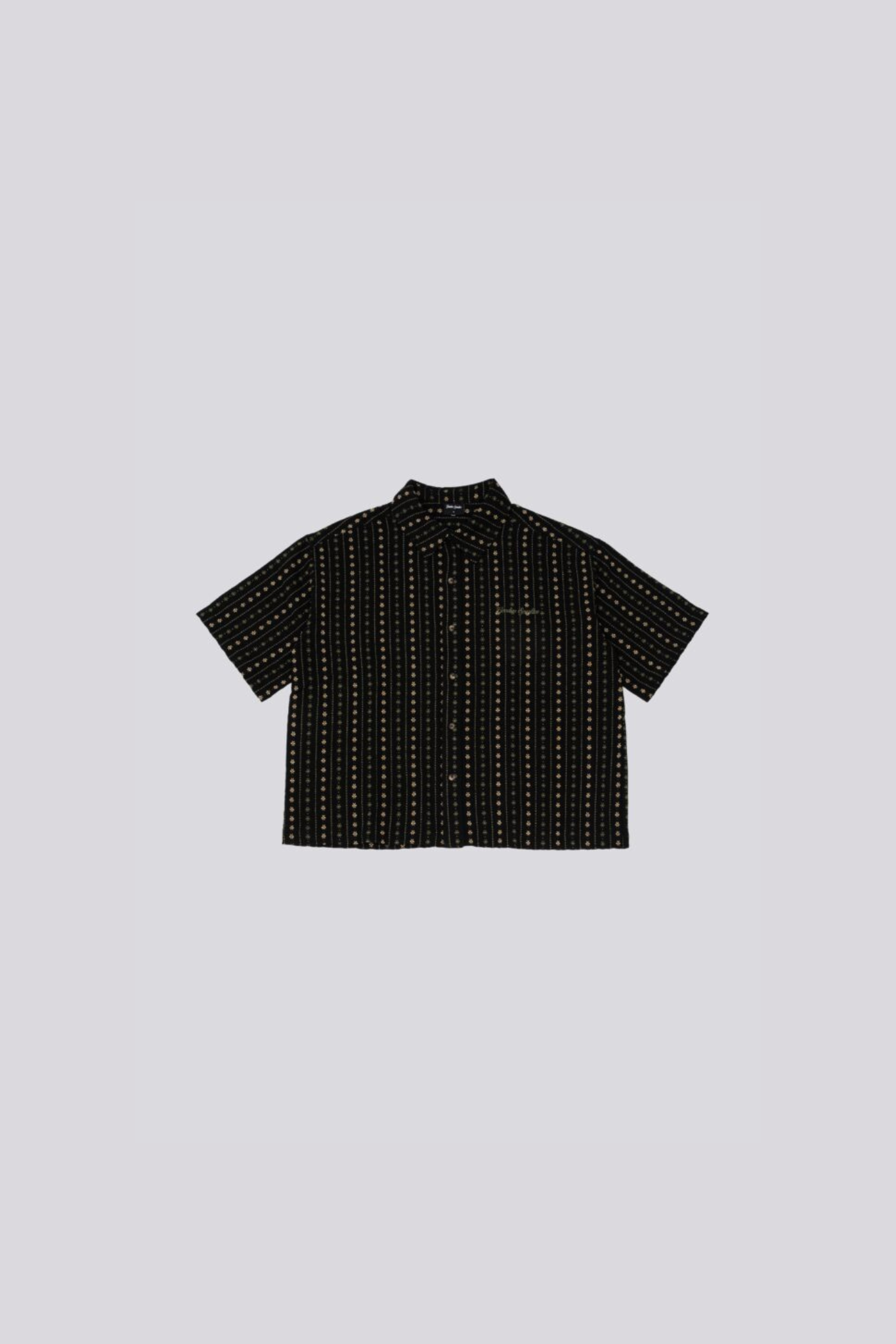 BOXY THYME SHIRT - BLACK