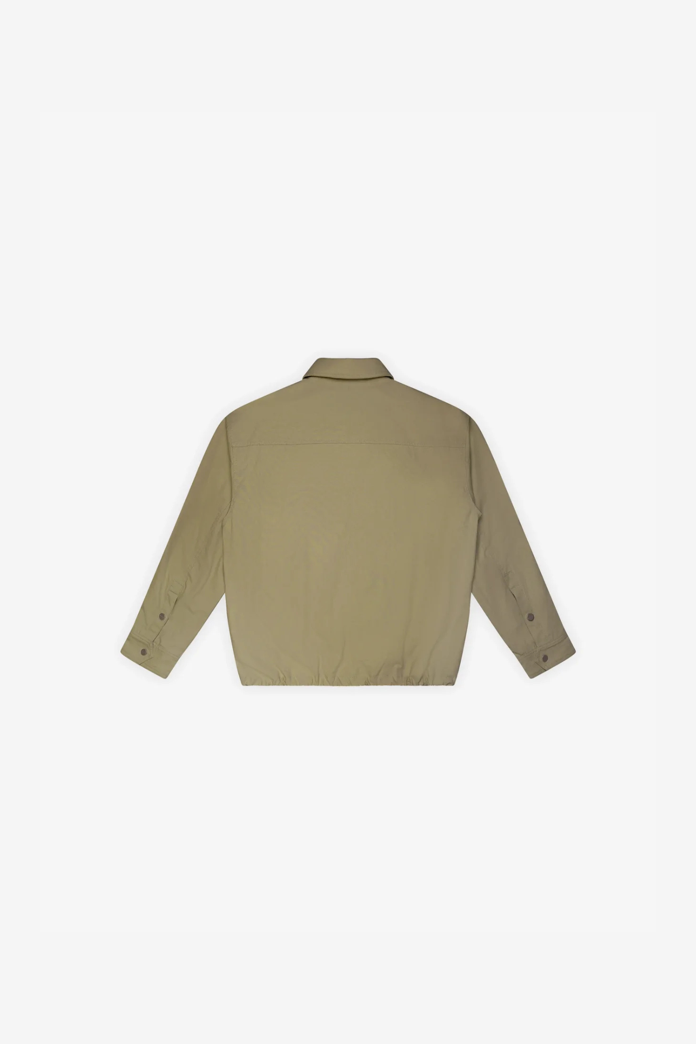 RIPSTOP TEXT LOGO JACKET - OLIVE GREEN