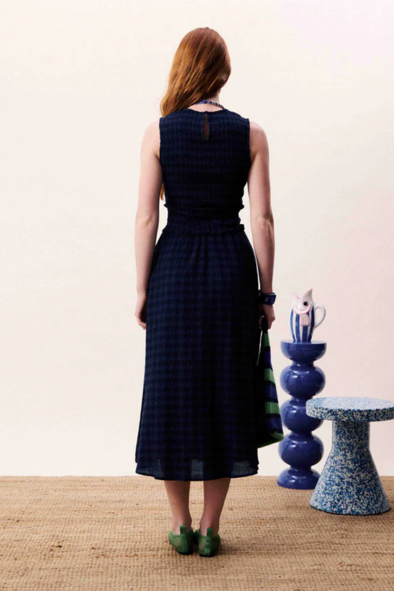 SAQUAREMA DRESS - NAVY BLUE