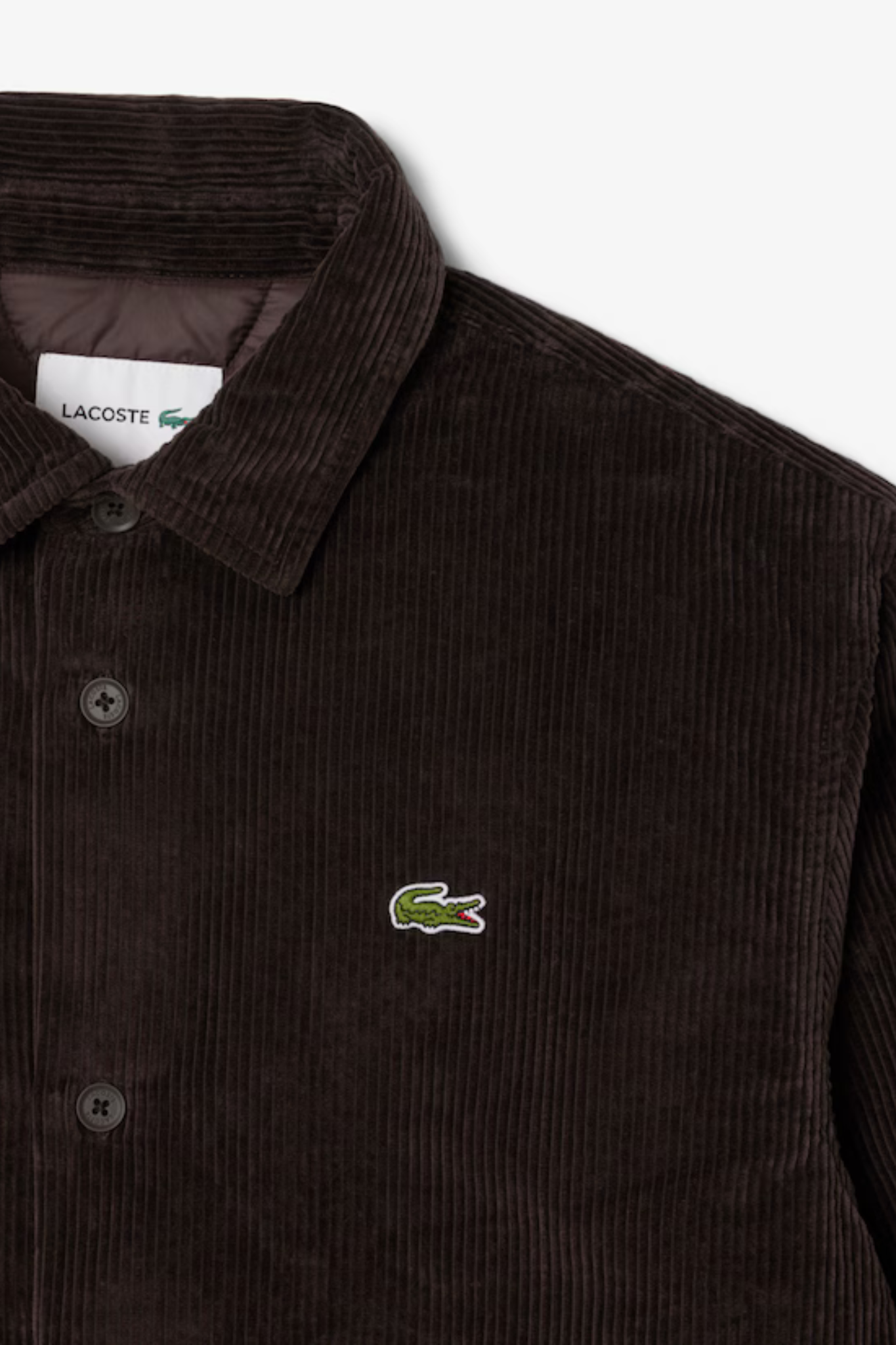 OVERSIZED CORDUROY SHIRT - BROWN