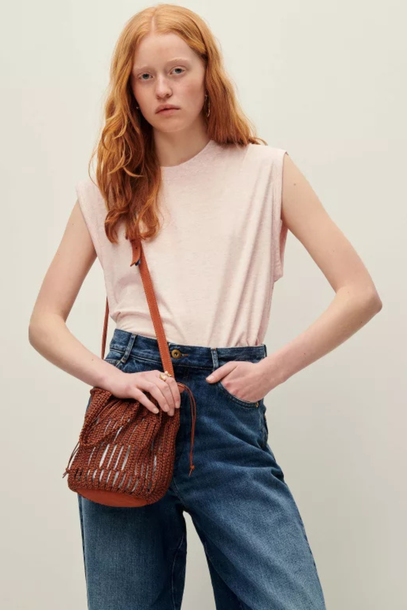 DEEDOO SLEEVELESS T-SHIRT - EAU DE ROSE