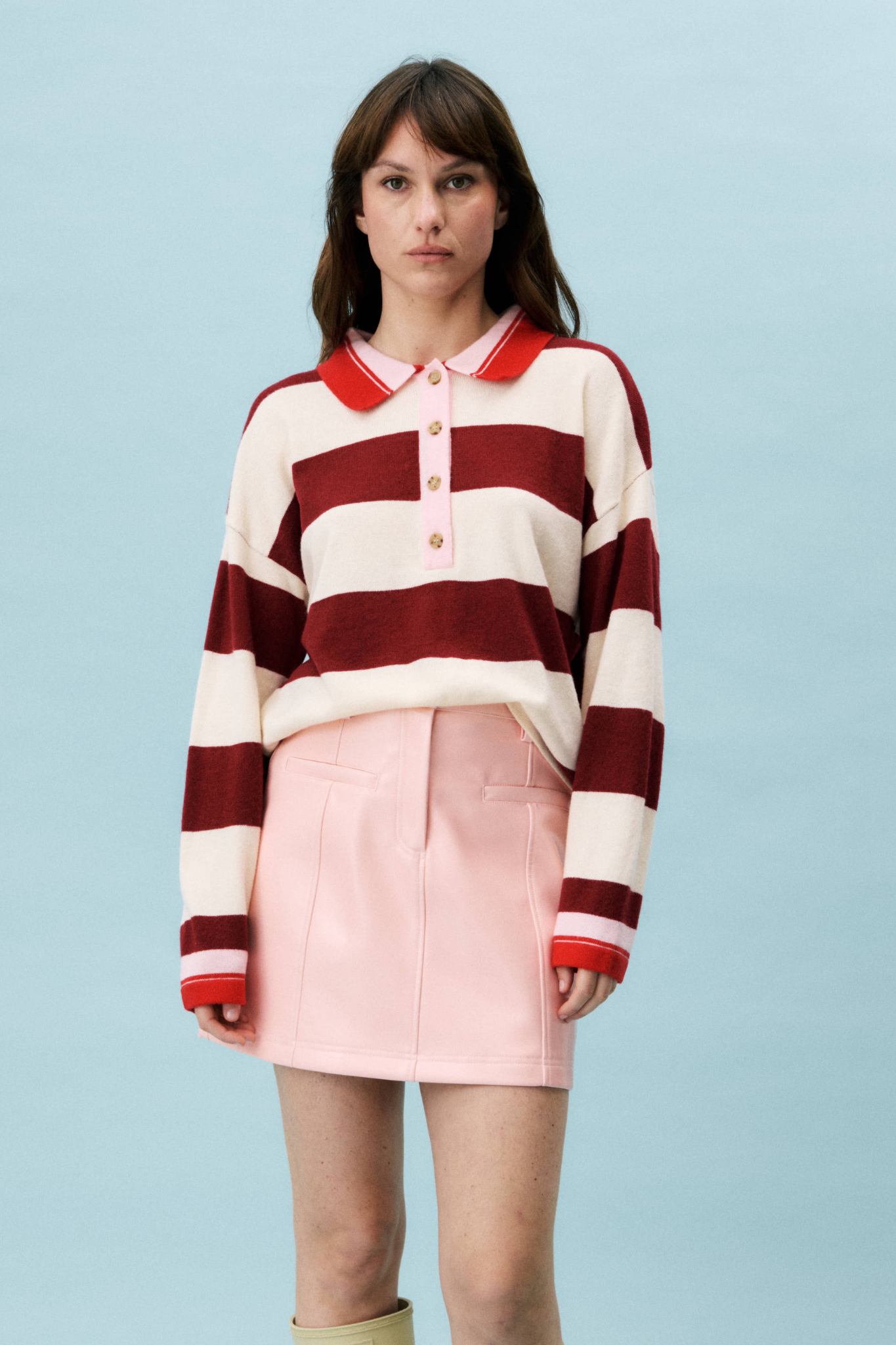 AMBROISIE PULLOVER - BORDEAUX