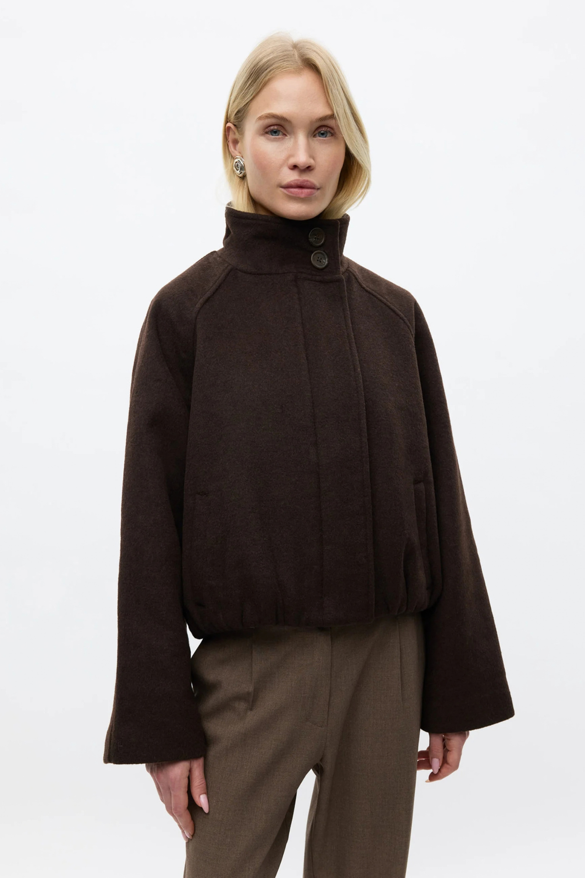 SIGRID WOOL JACKET - CHOCOLATE TORTE MEL